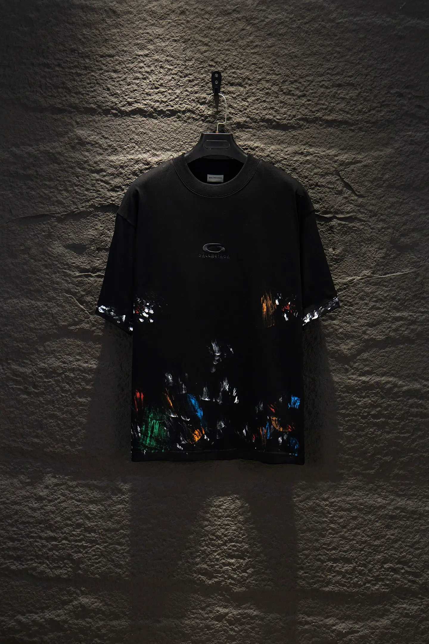 Graffiti Print Oversized Cotton T-Shirt D12912676