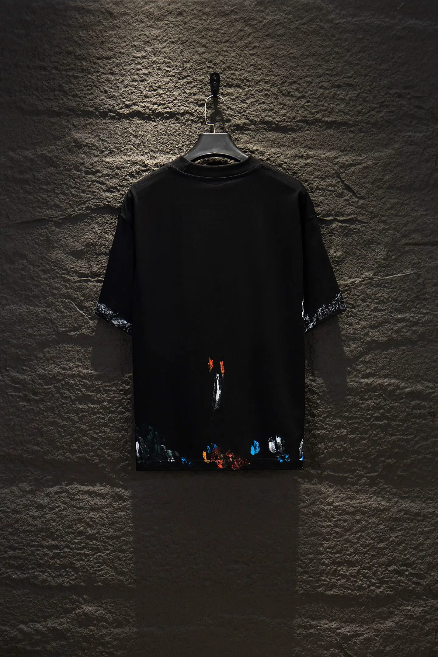 Graffiti Print Oversized Cotton T-Shirt D12912676 — view 2