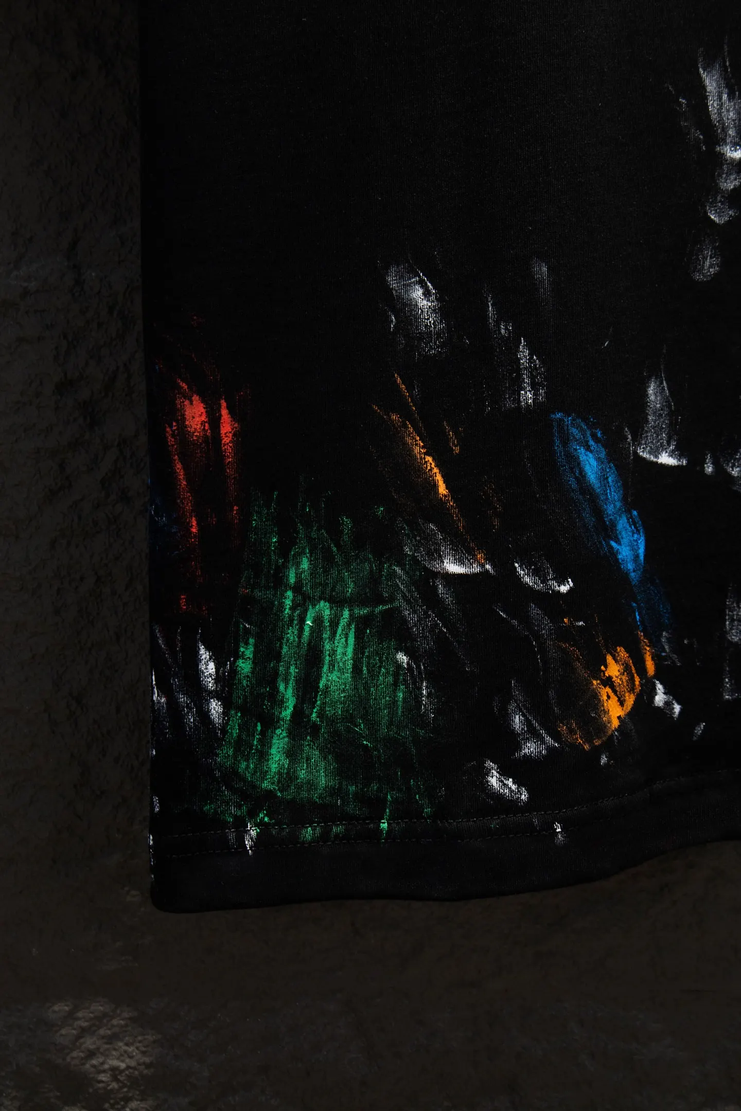 Graffiti Print Oversized Cotton T-Shirt D12912676 — view 7