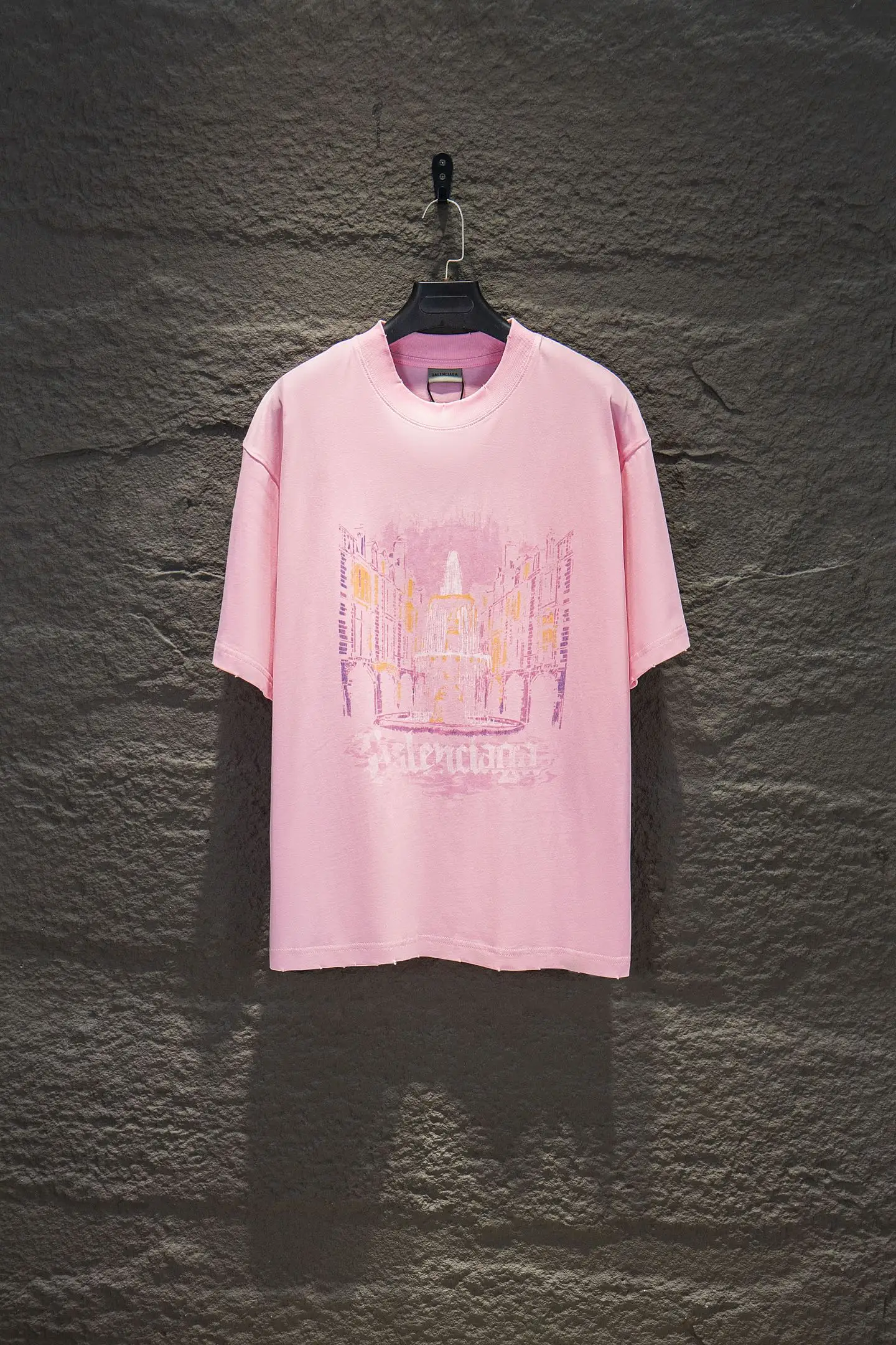 Short Sleeve Top Pink D12512696