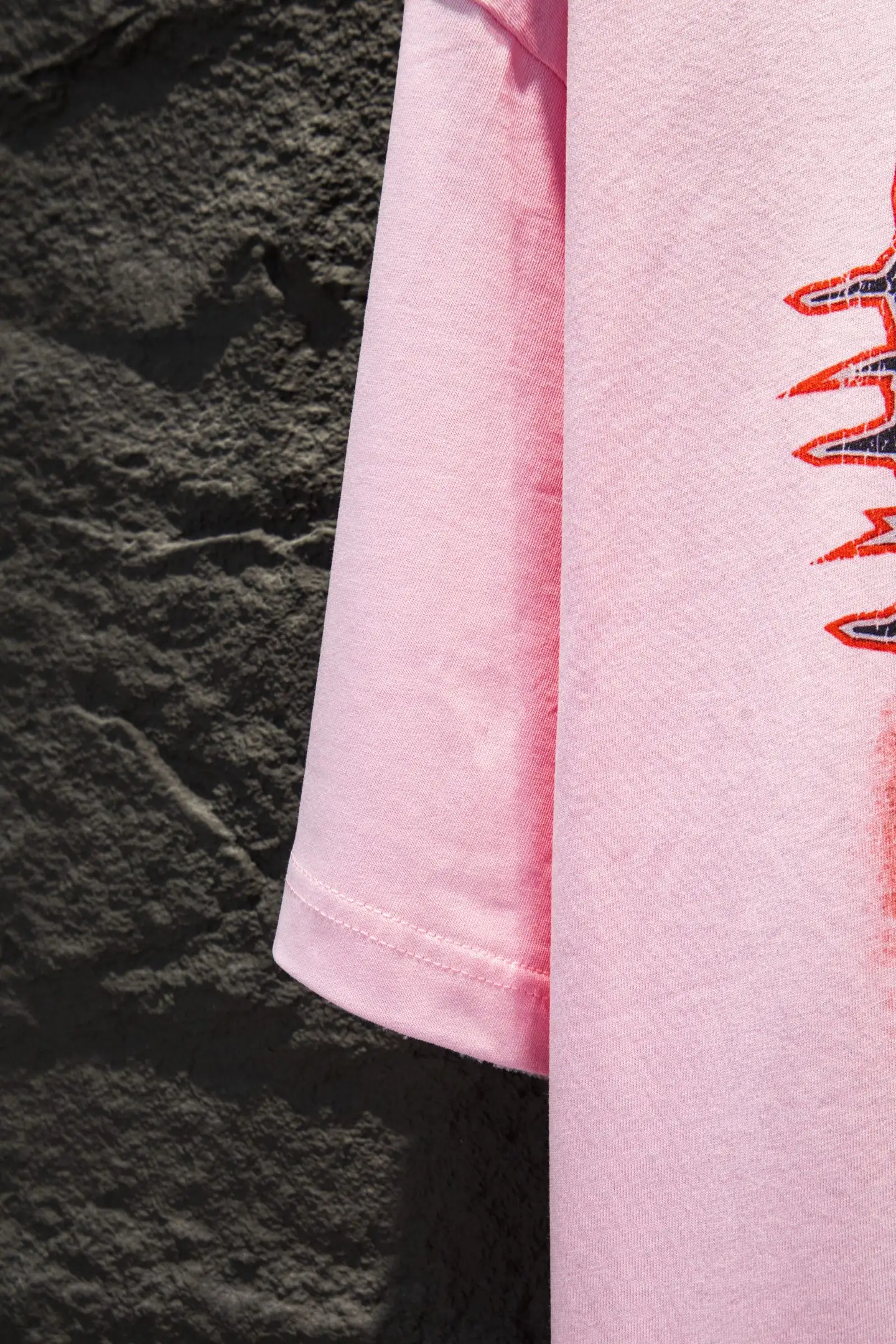 Oversized Graphic Print Cotton T-Shirt D12912685 — view 7