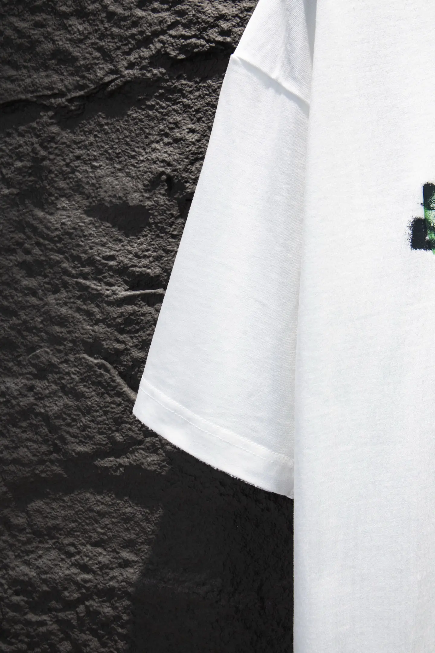 Oversized Graphic Print Cotton T-Shirt D12512690 — view 7