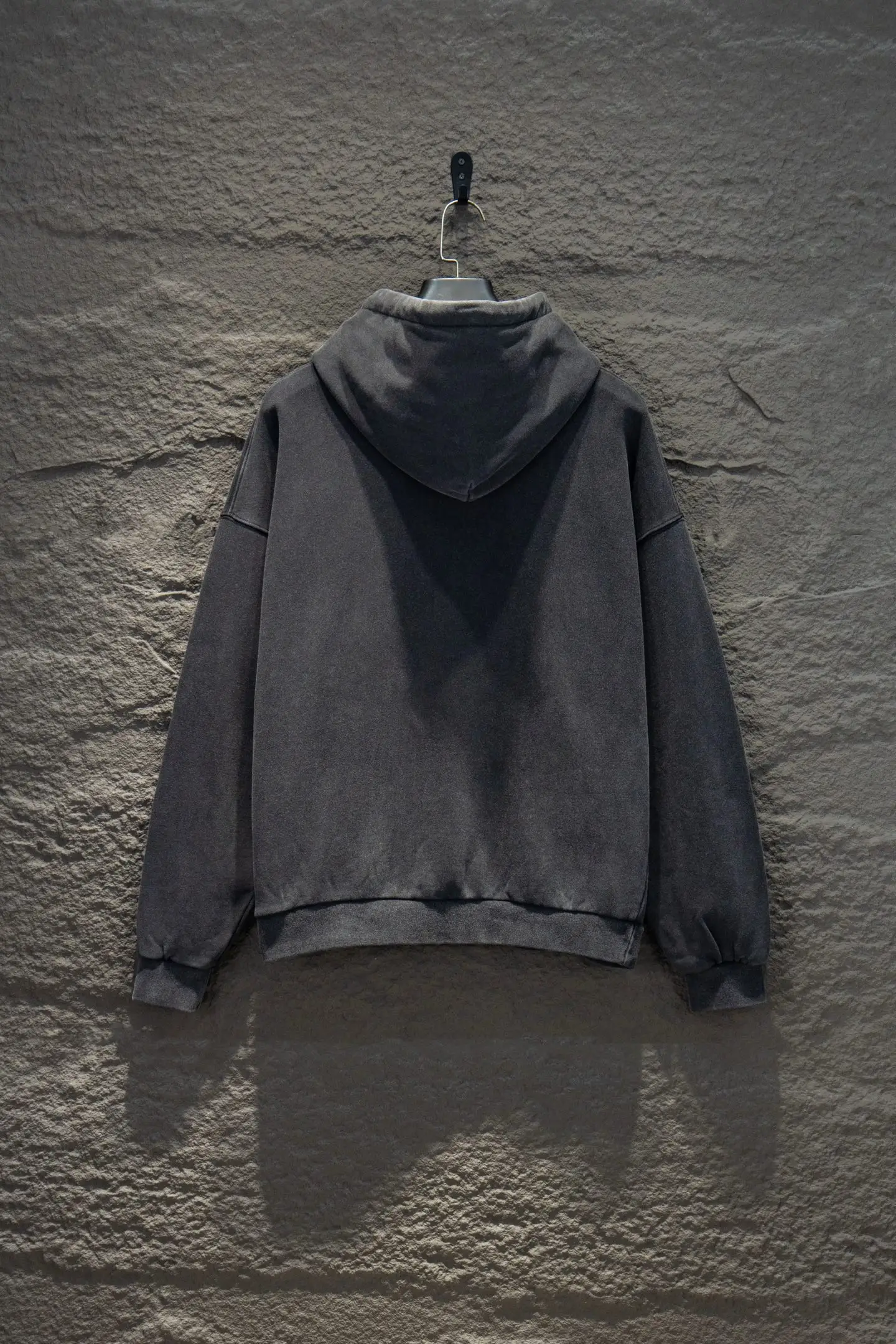 Logo-Print Distressed Cotton-Jersey Hoodie D20524210 — view 2