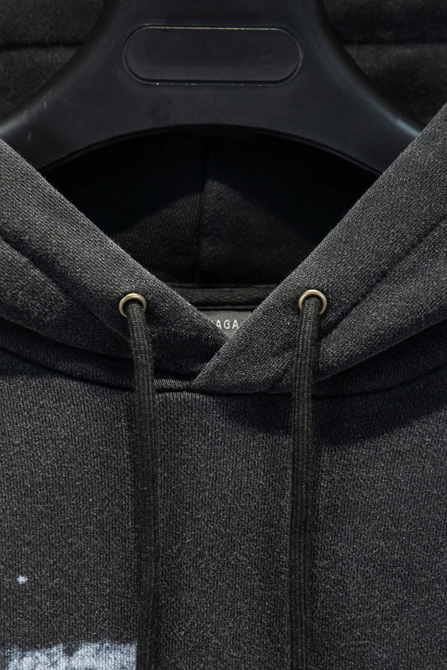 Logo-Print Distressed Cotton-Jersey Hoodie D20524210 — view 3
