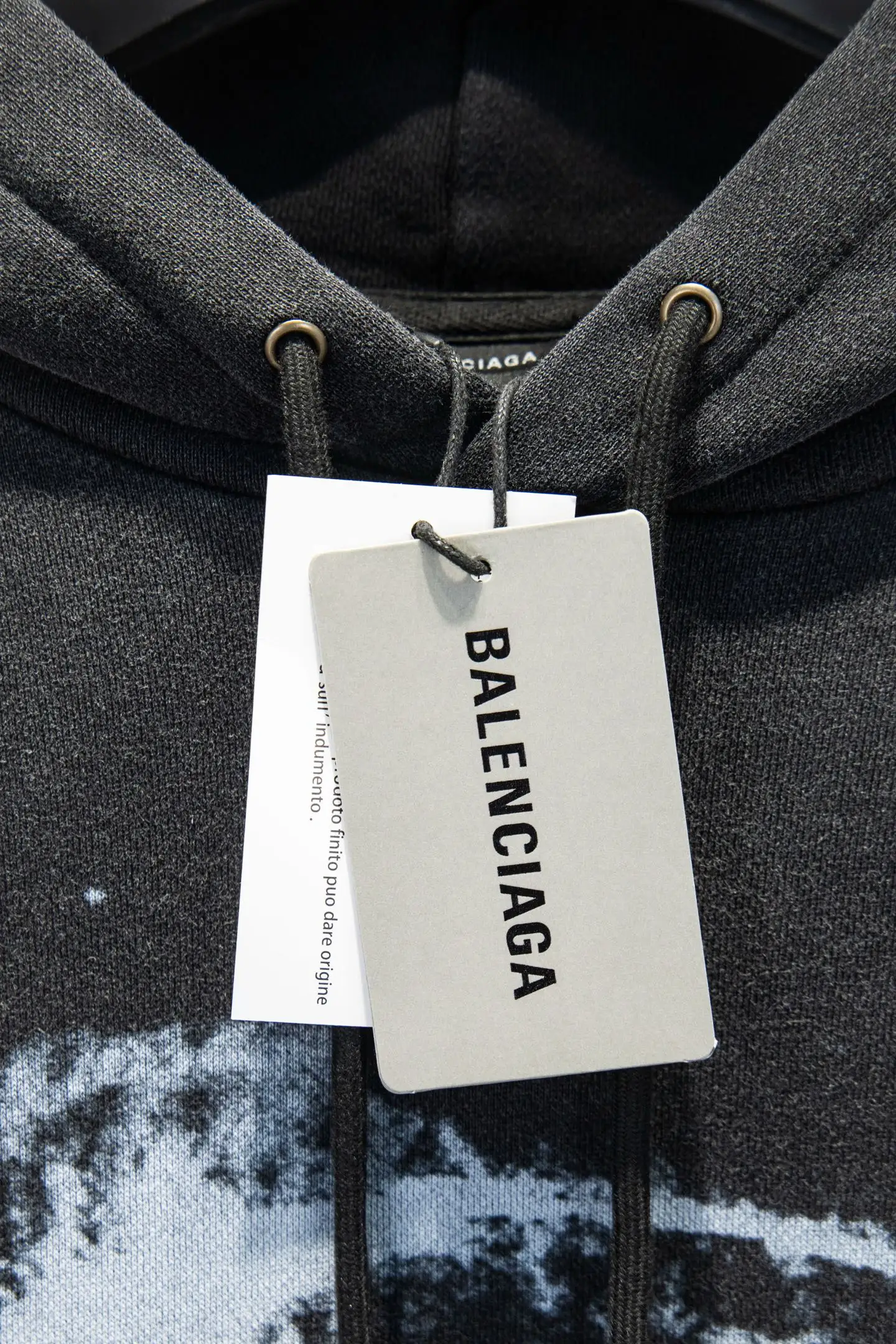 Logo-Print Distressed Cotton-Jersey Hoodie D20524210 — view 12