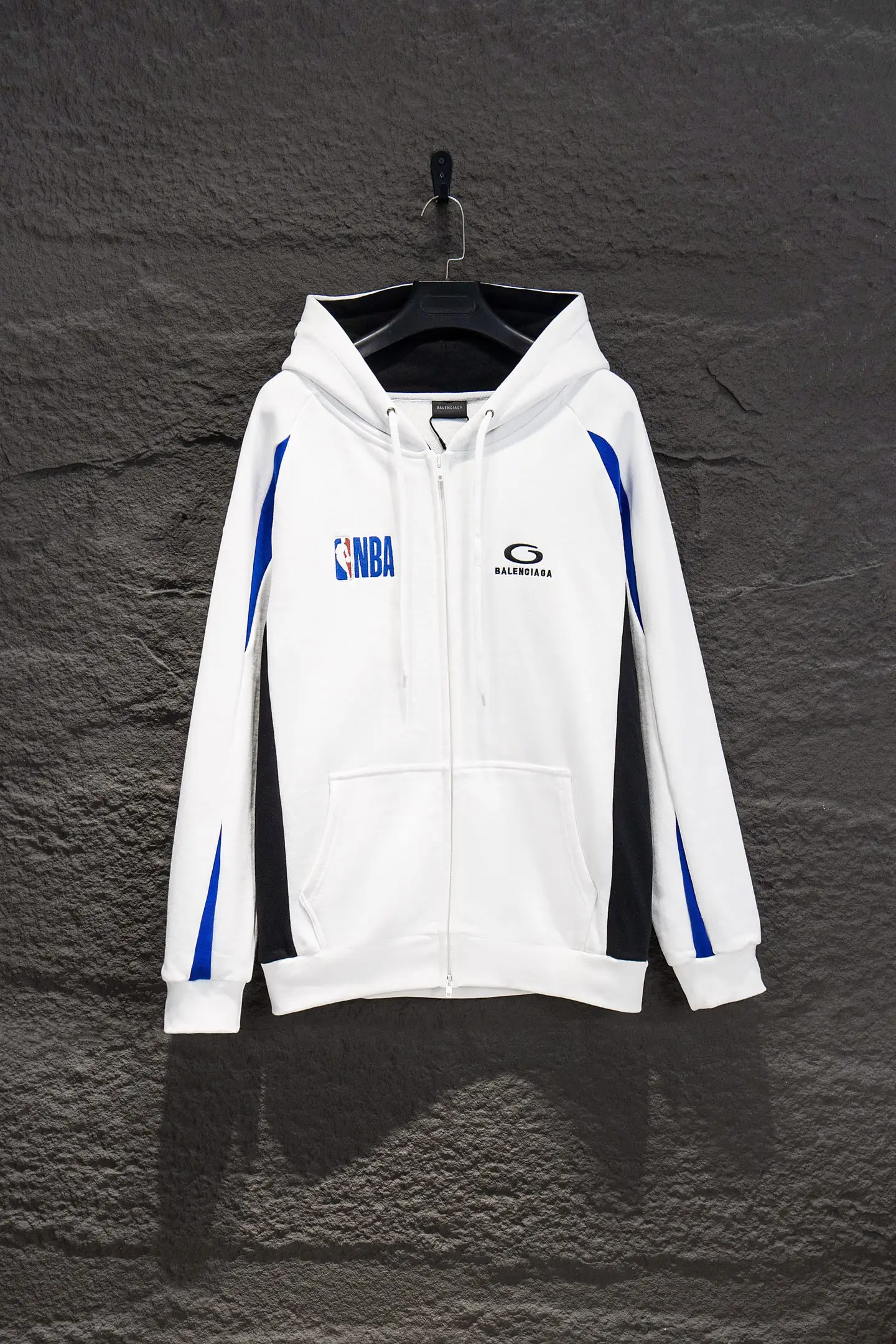 Oversized Color-Block Zip-Up Hoodie D22924209