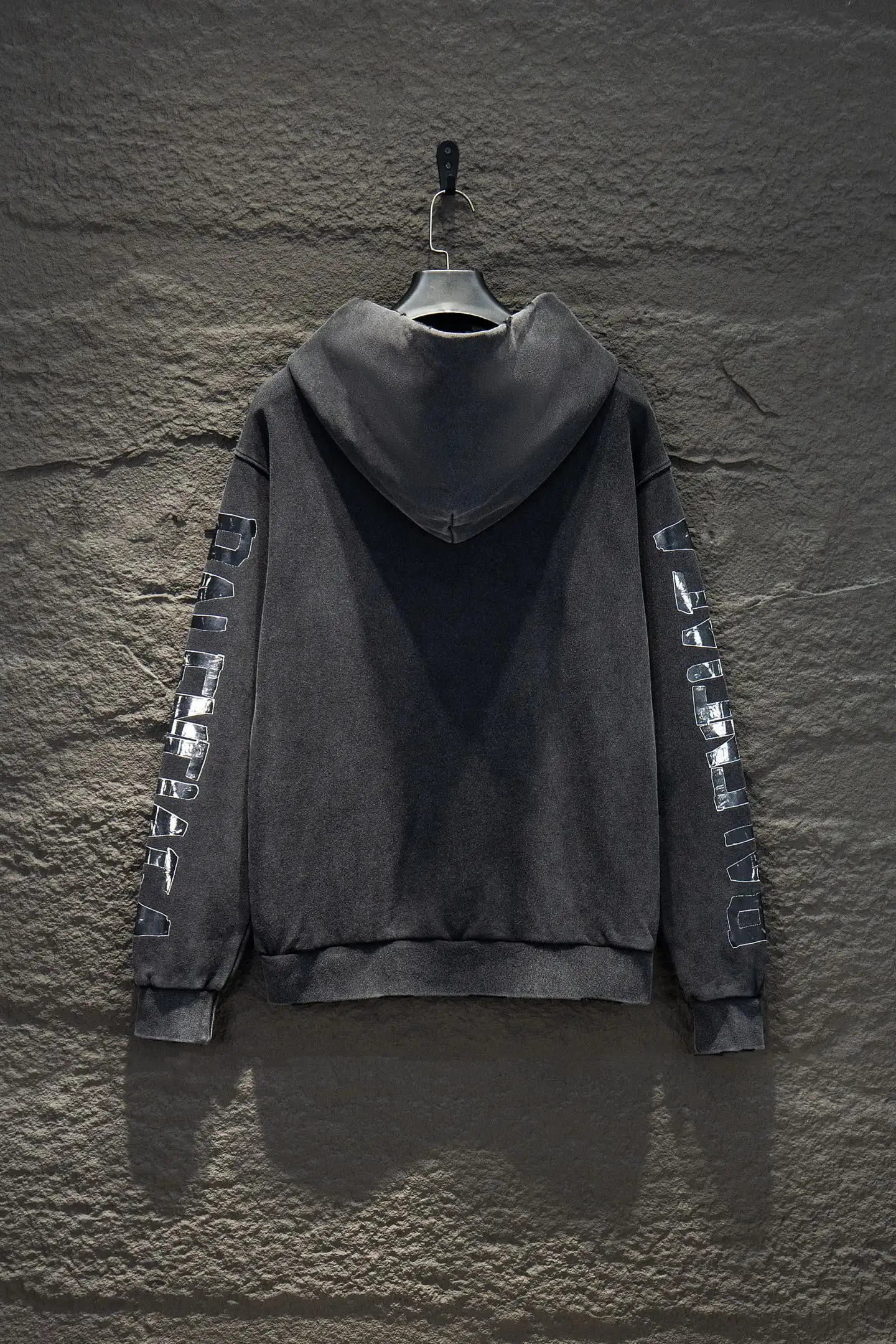 Distressed Logo-Embroidered Oversized Hoodie D20924211 — view 2