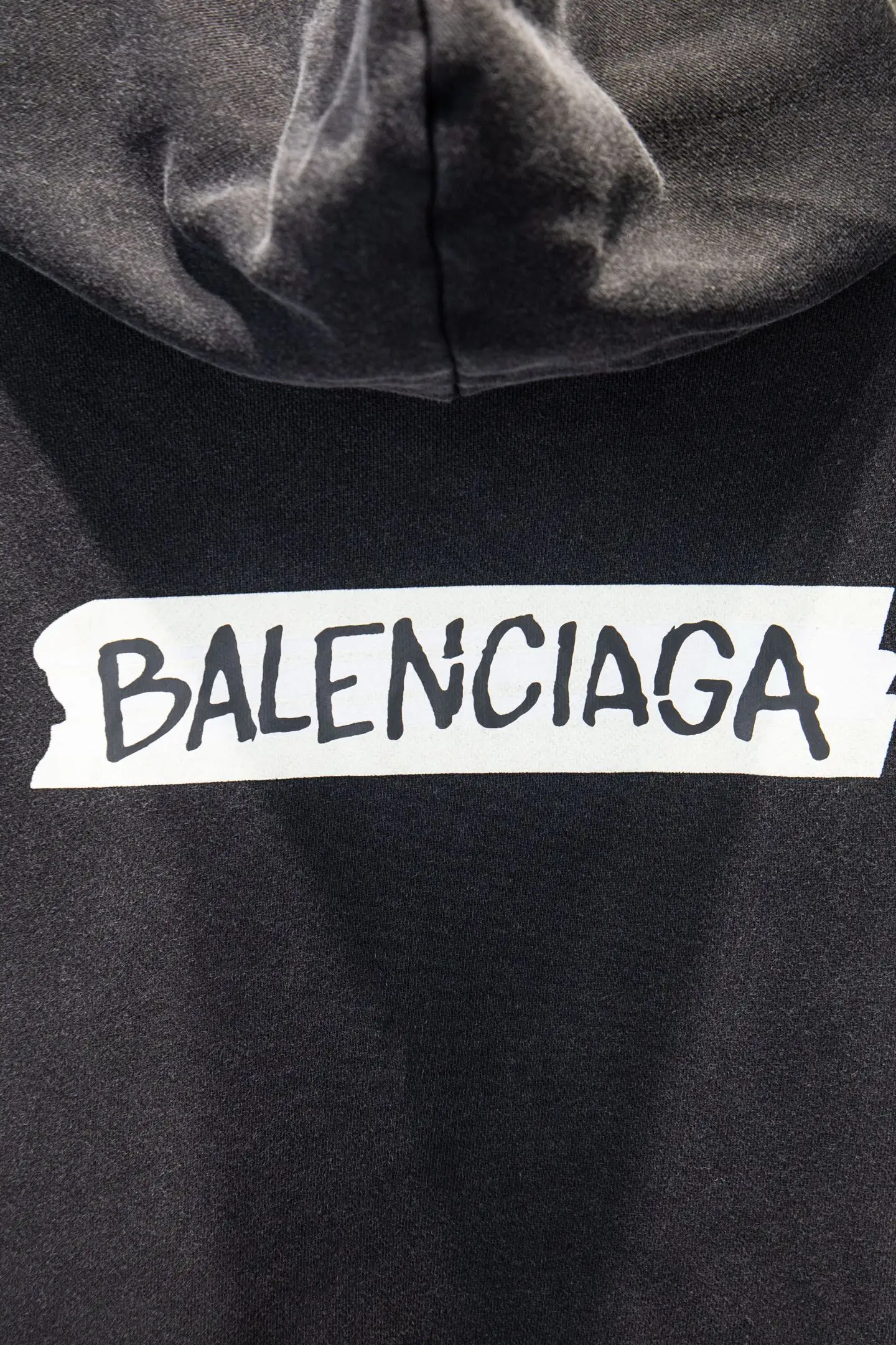 Tape Logo Distressed Zip-Up Hoodie D22924213 — view 5