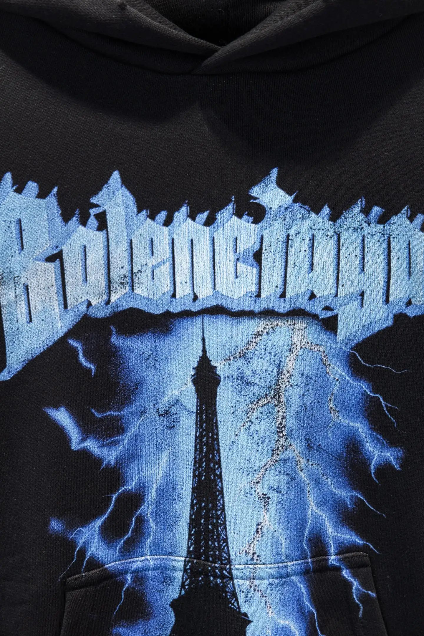 Eiffel Tower Lightning Oversized Hoodie D19524249 — view 5