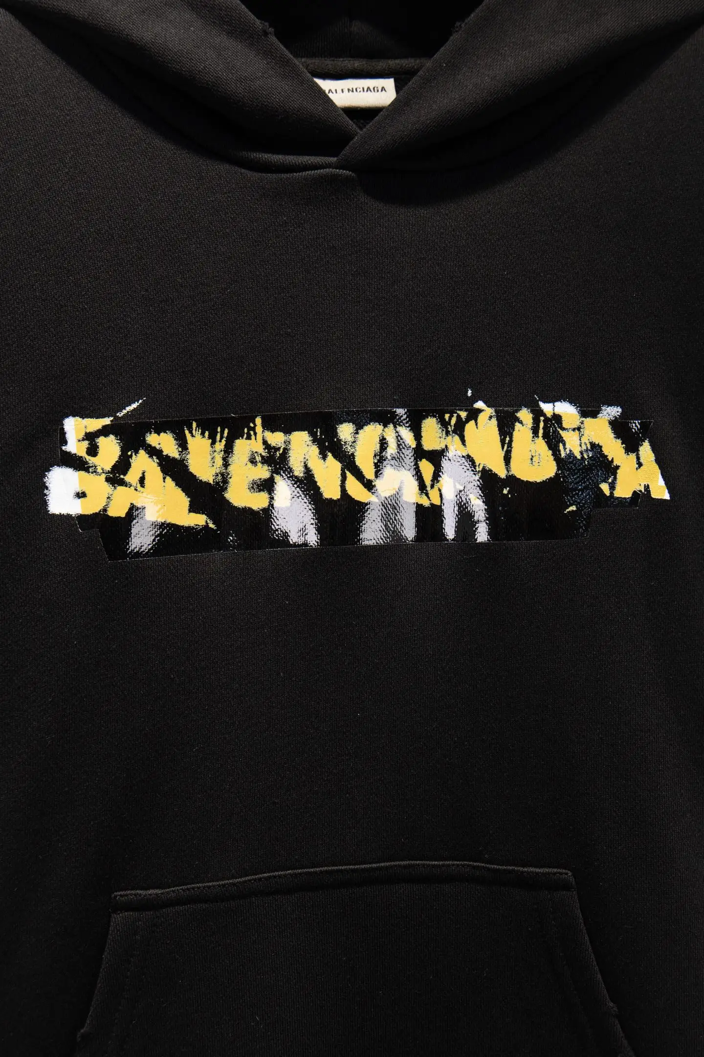 Distressed Logo Print Oversized Hoodie D18924262 — view 4