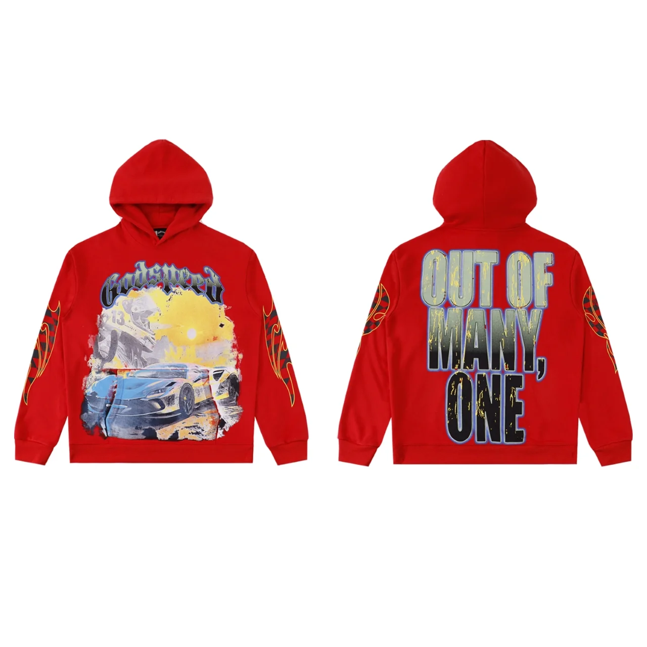 Godspeed Racing Graphic Washed Hoodie D12812290 — view 4