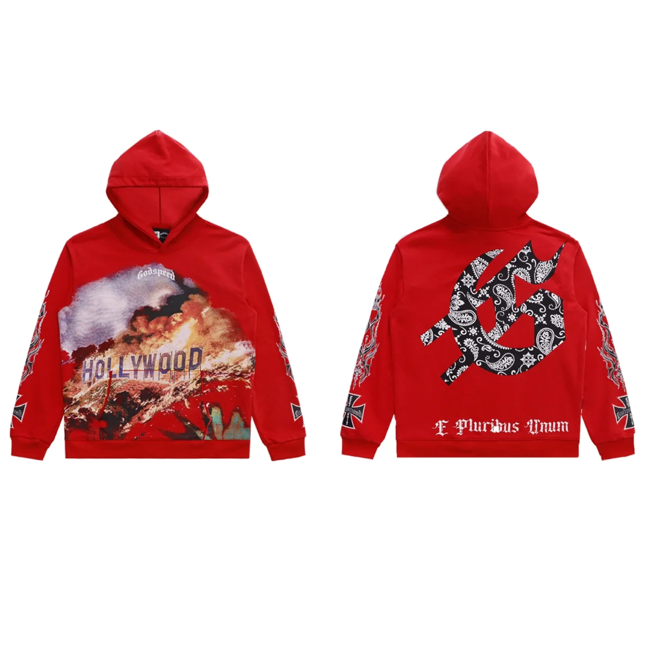 Hollywood Hills Graphic Print Hoodie D12812288 — view 2