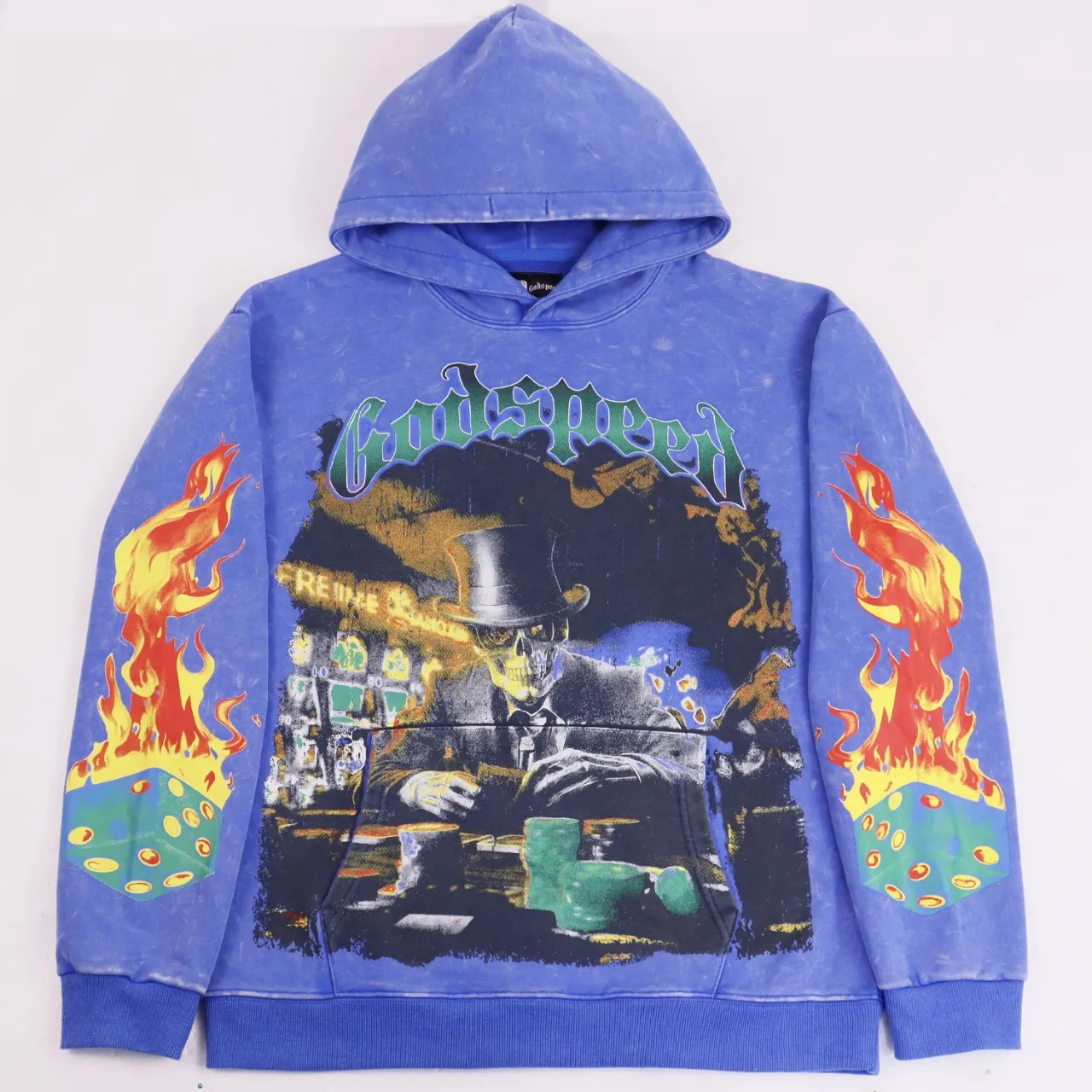 Godspeed Graphic Print Washed Cotton Hoodie D12812269 — view 4