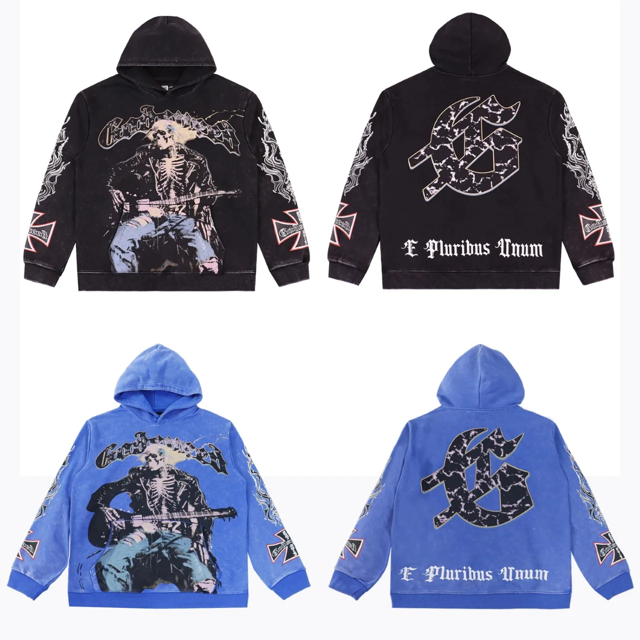 Godspeed Vintage Washed Graphic Hoodie D12812212