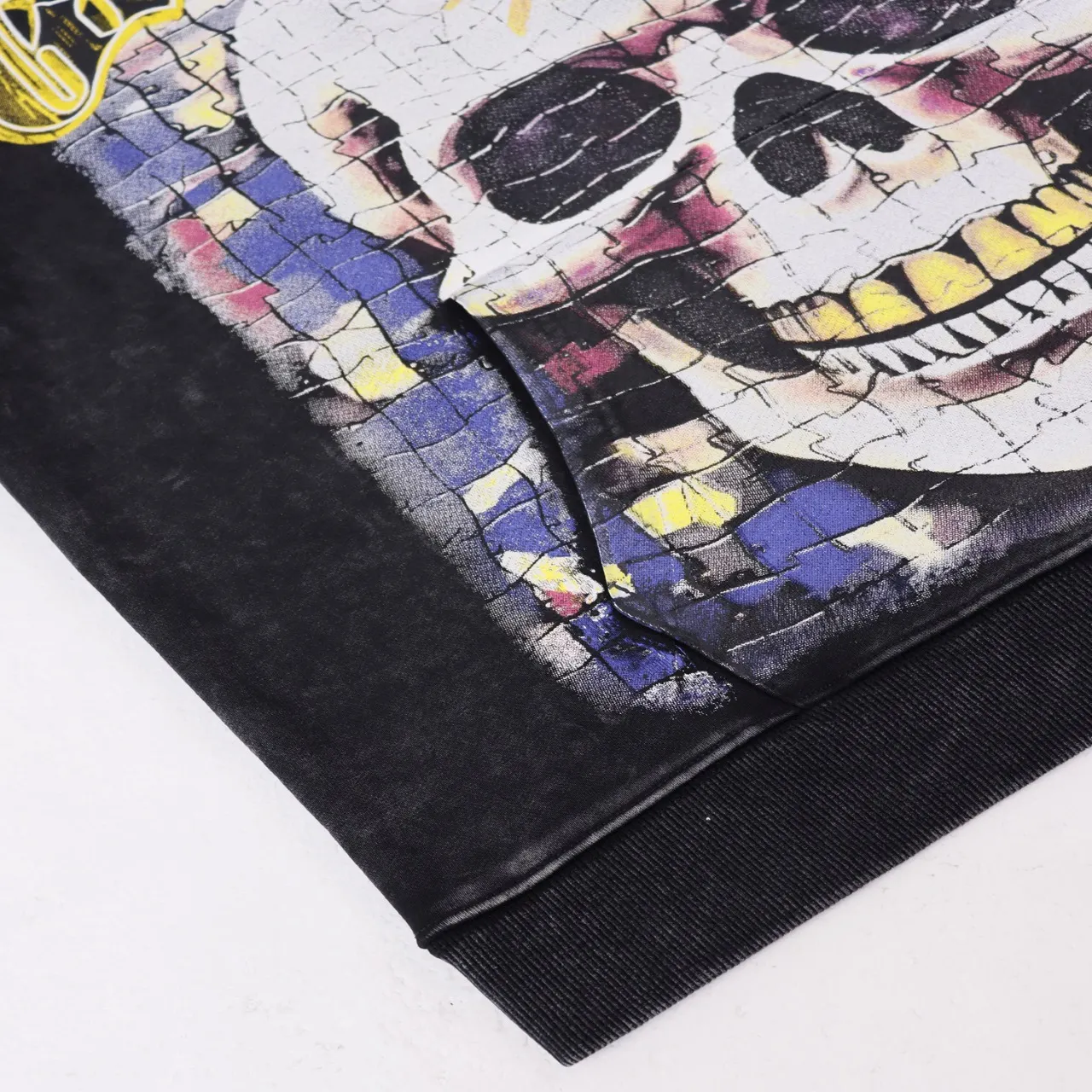 Godspeed Skull Graphic Washed Hoodie D12812241 — view 5