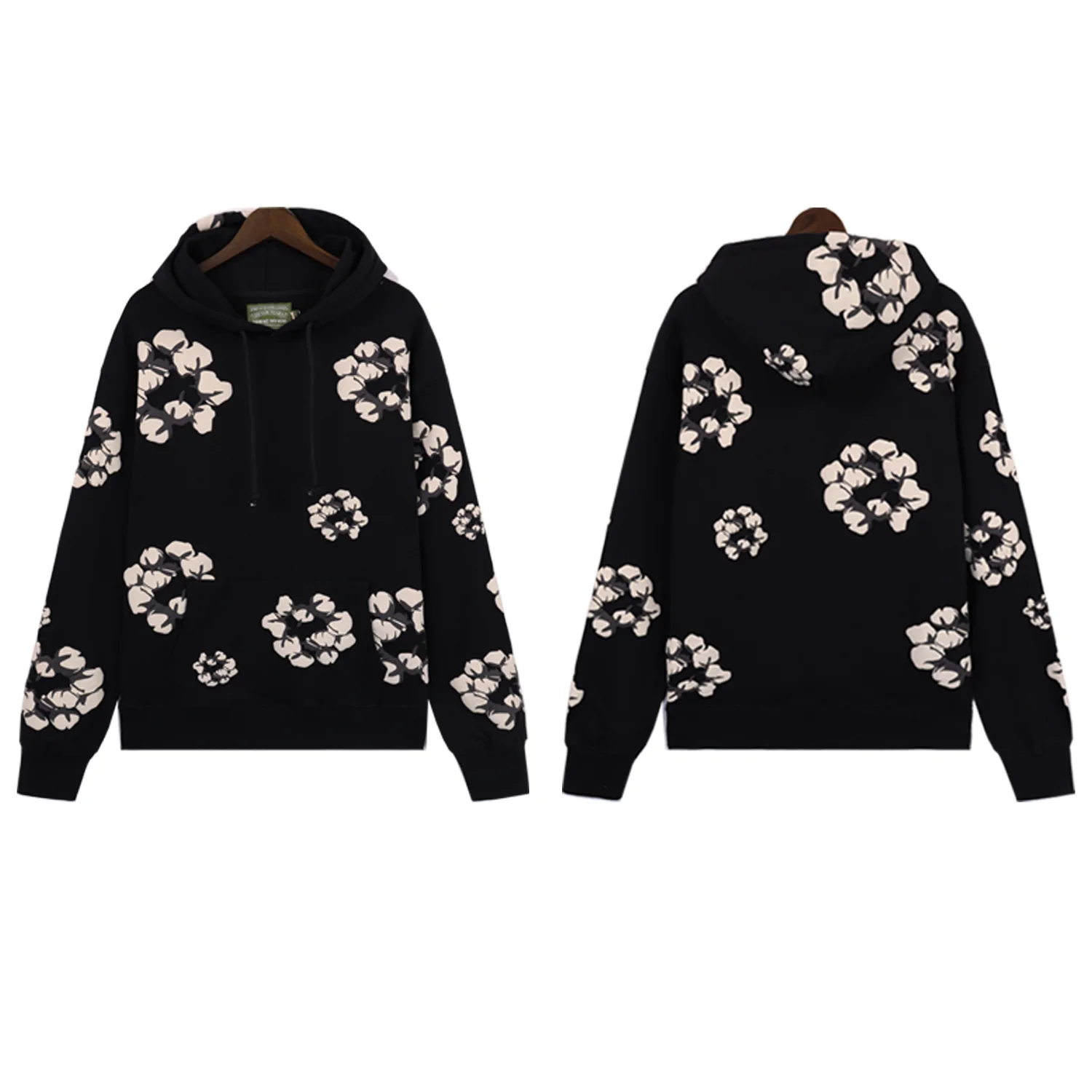Floral Print Fleece Hoodie D12812275 — view 5