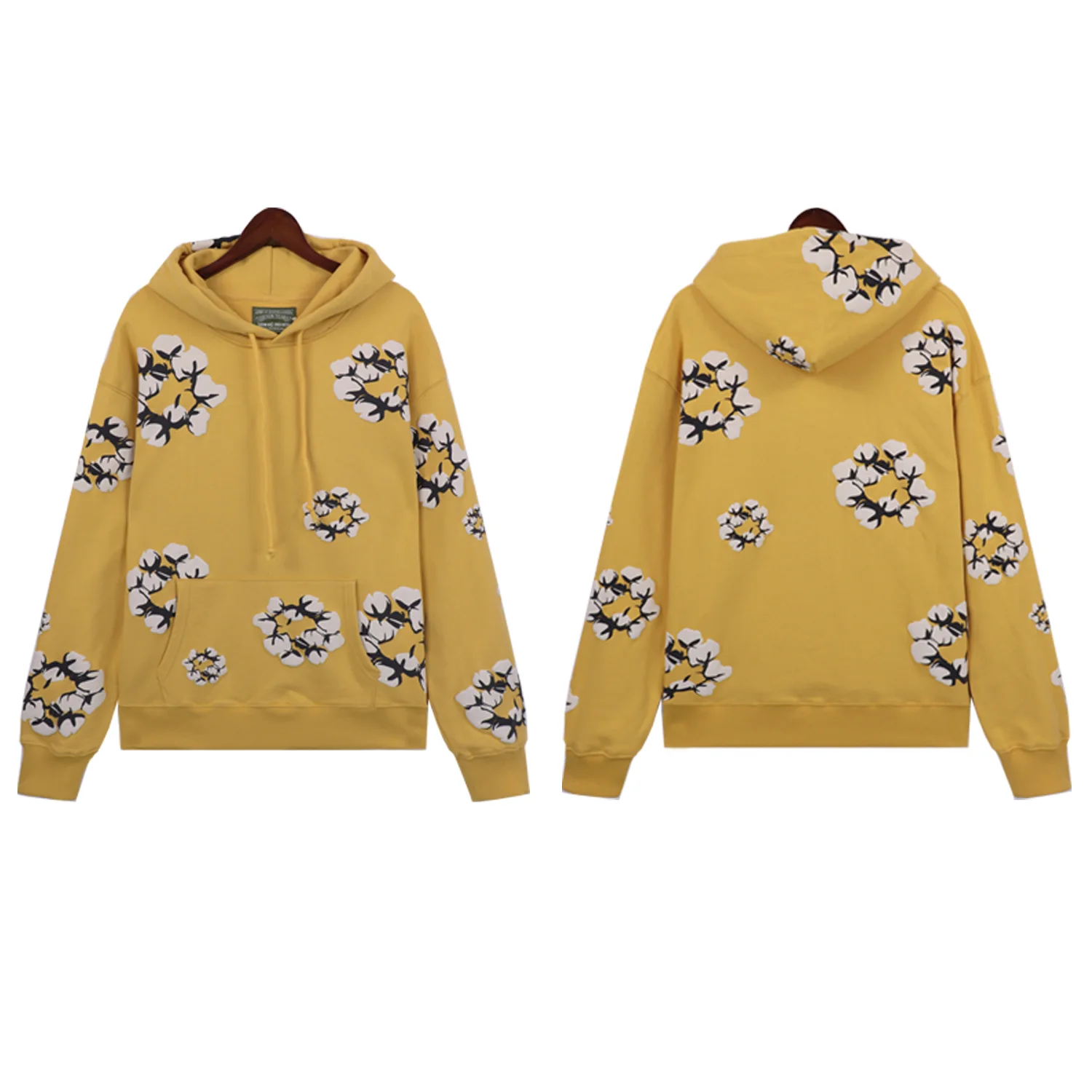 Floral Print Fleece Hoodie D12812275 — view 6