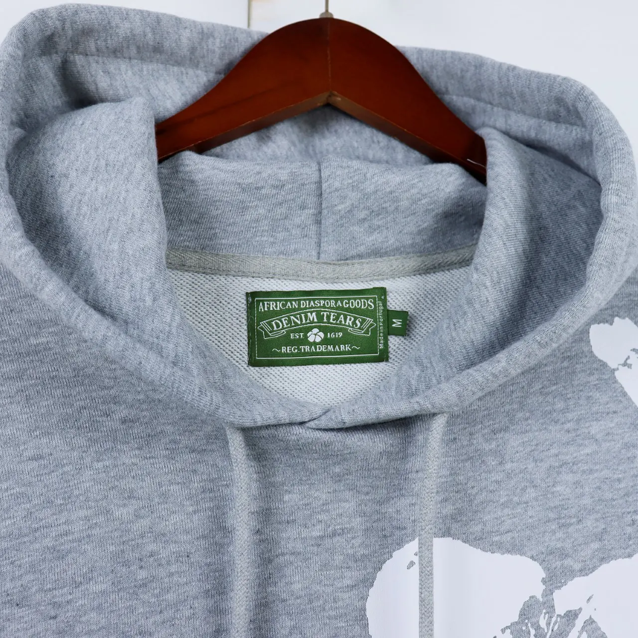Cotton Wreath Print Fleece Hoodie D11012208 — view 5