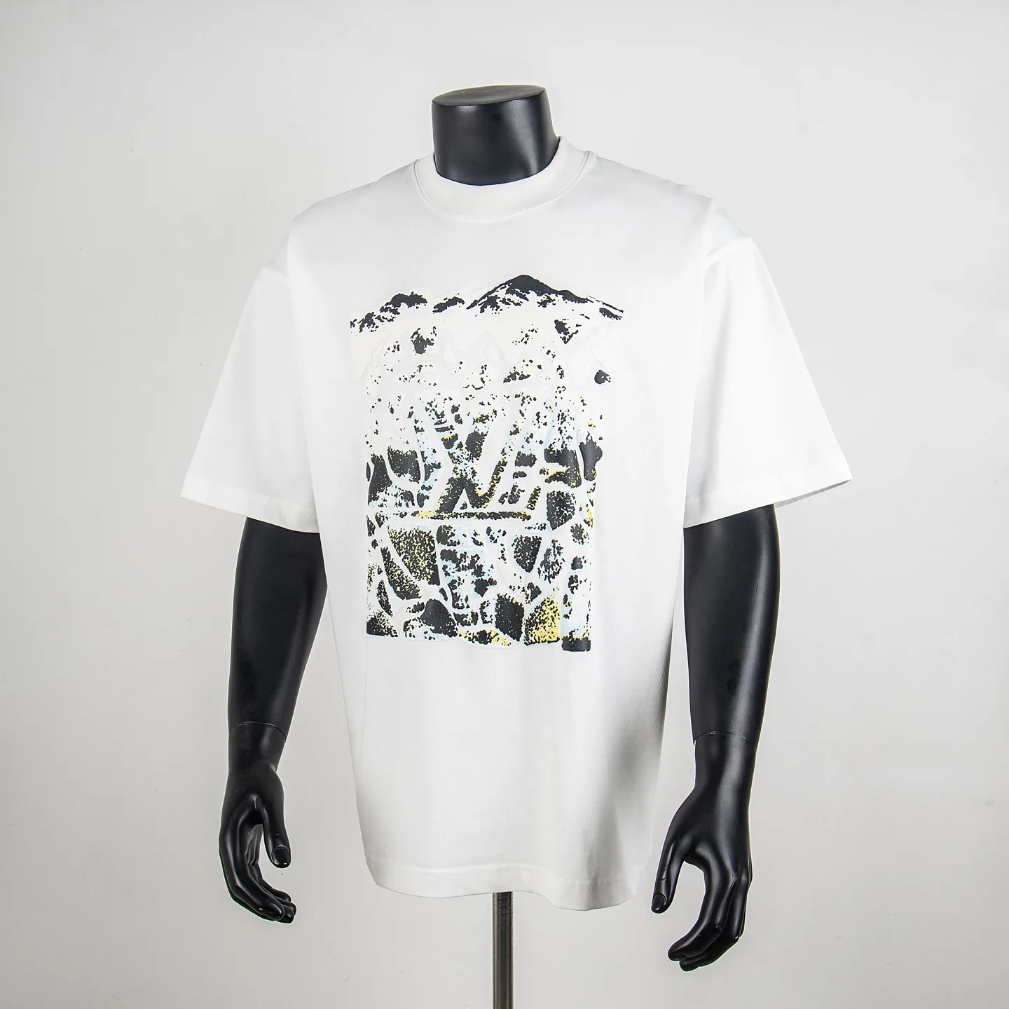 Mountain Logo Puff-Print Cotton T-Shirt D11915457