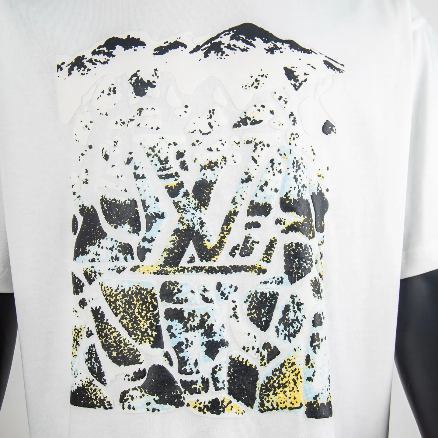 Mountain Logo Puff-Print Cotton T-Shirt D11915457 — view 4
