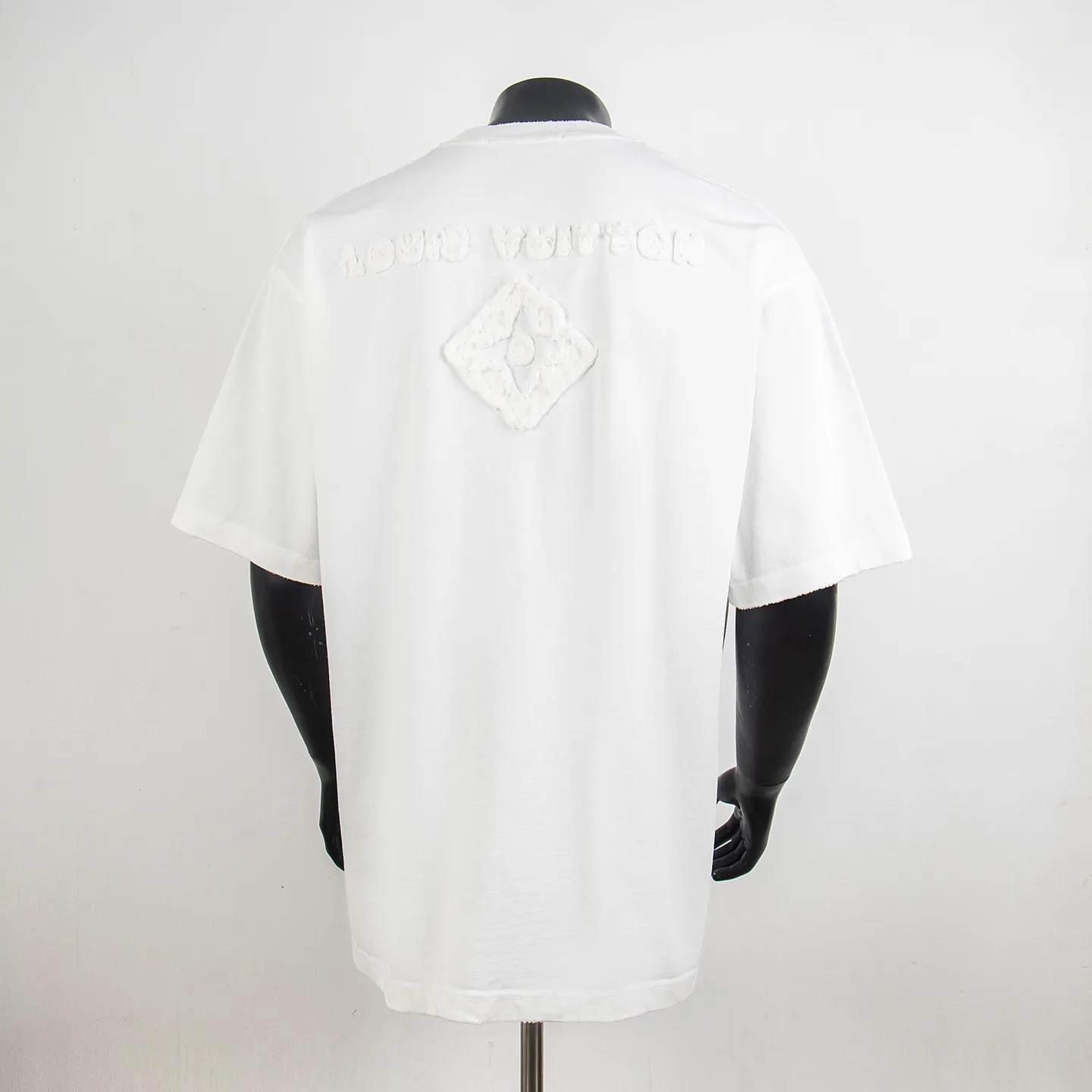 Logo Appliqué Distressed Cotton T-Shirt D12915456 — view 2