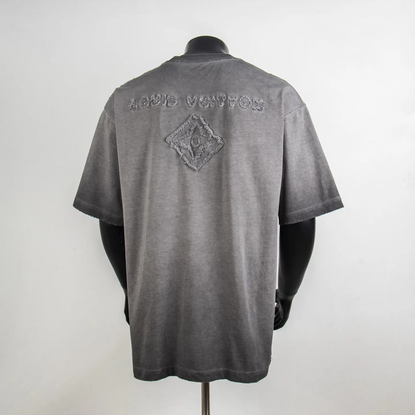 Embroidered Logo Appliqué Cotton T-Shirt D12915455 — view 2