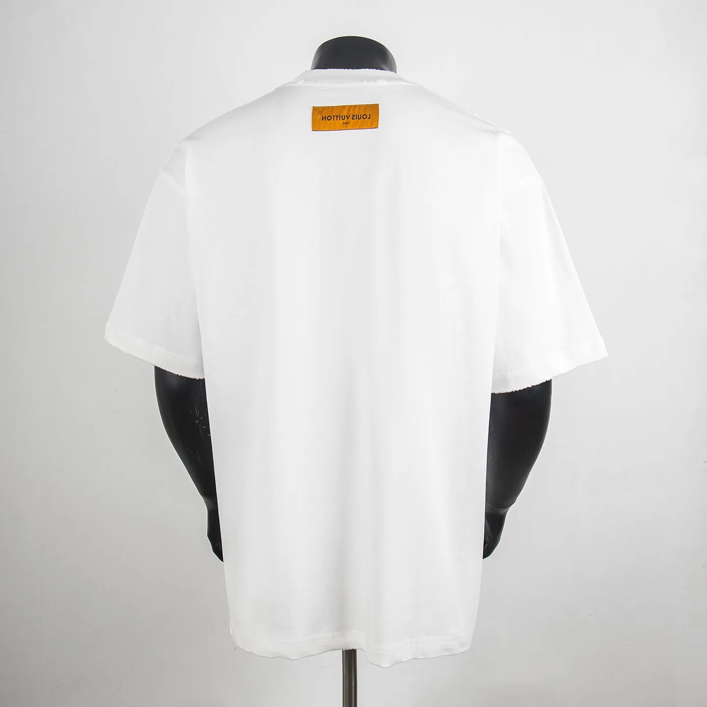 Embroidered Patch Distressed Cotton T-Shirt D12515450 — view 2