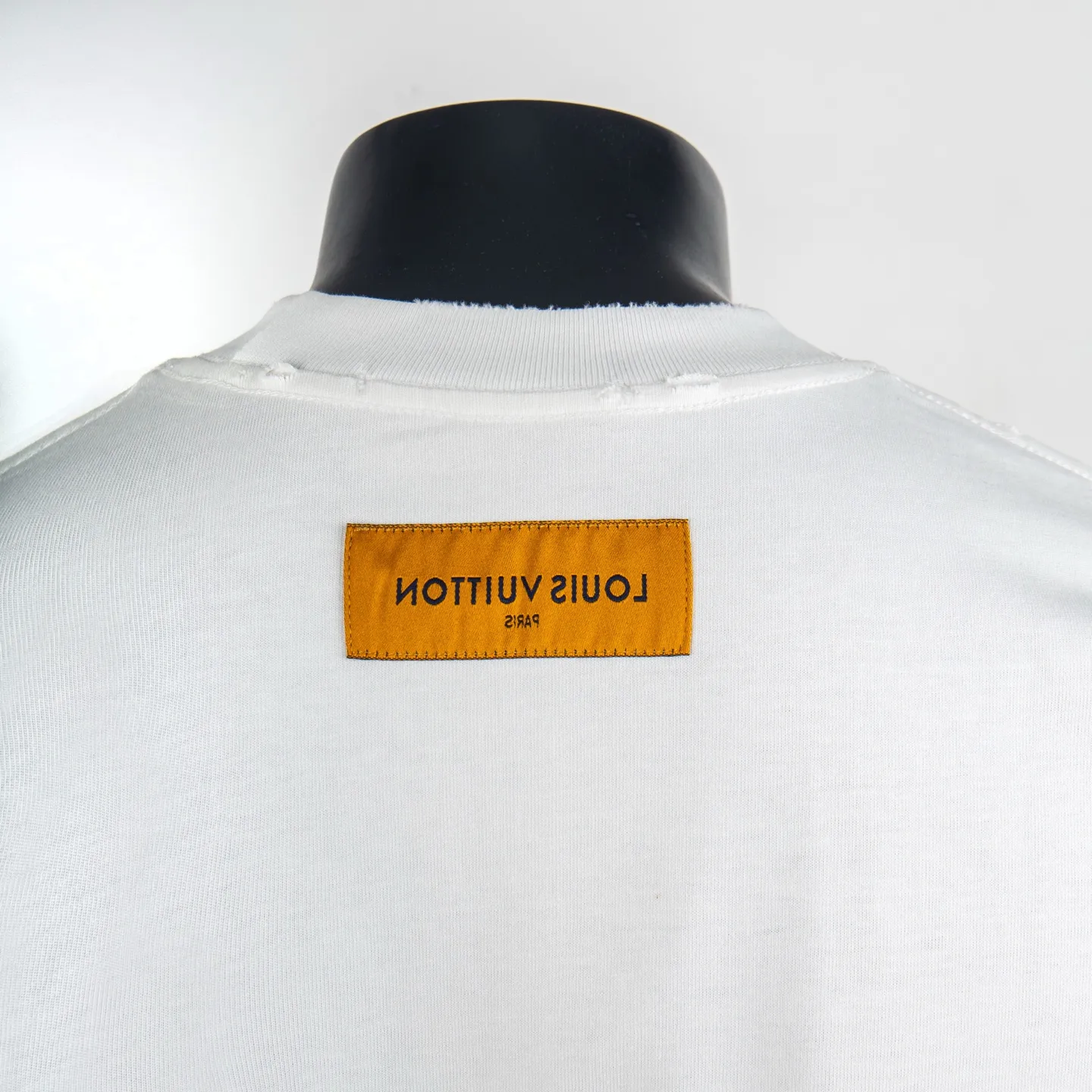 Embroidered Patch Distressed Cotton T-Shirt D12515450 — view 4