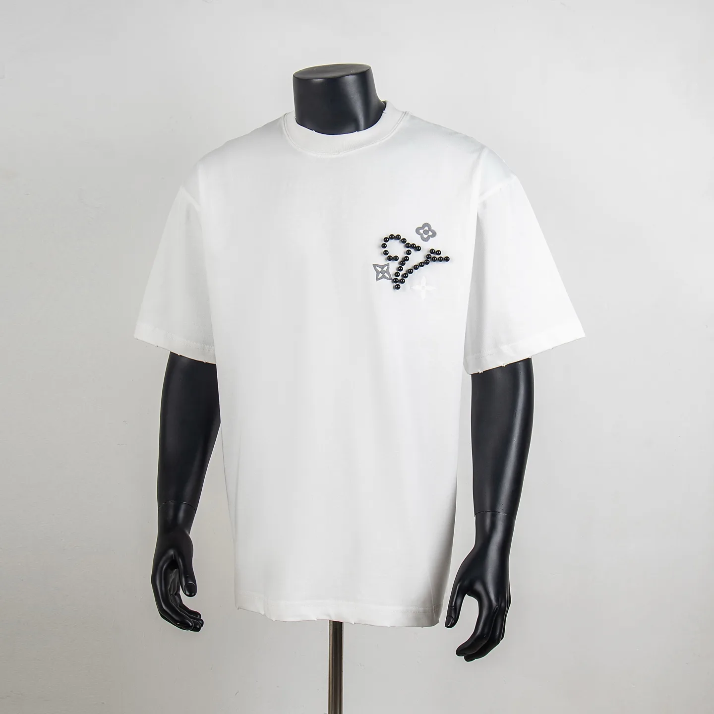 Embellished Logo Cotton T-Shirt D12515446