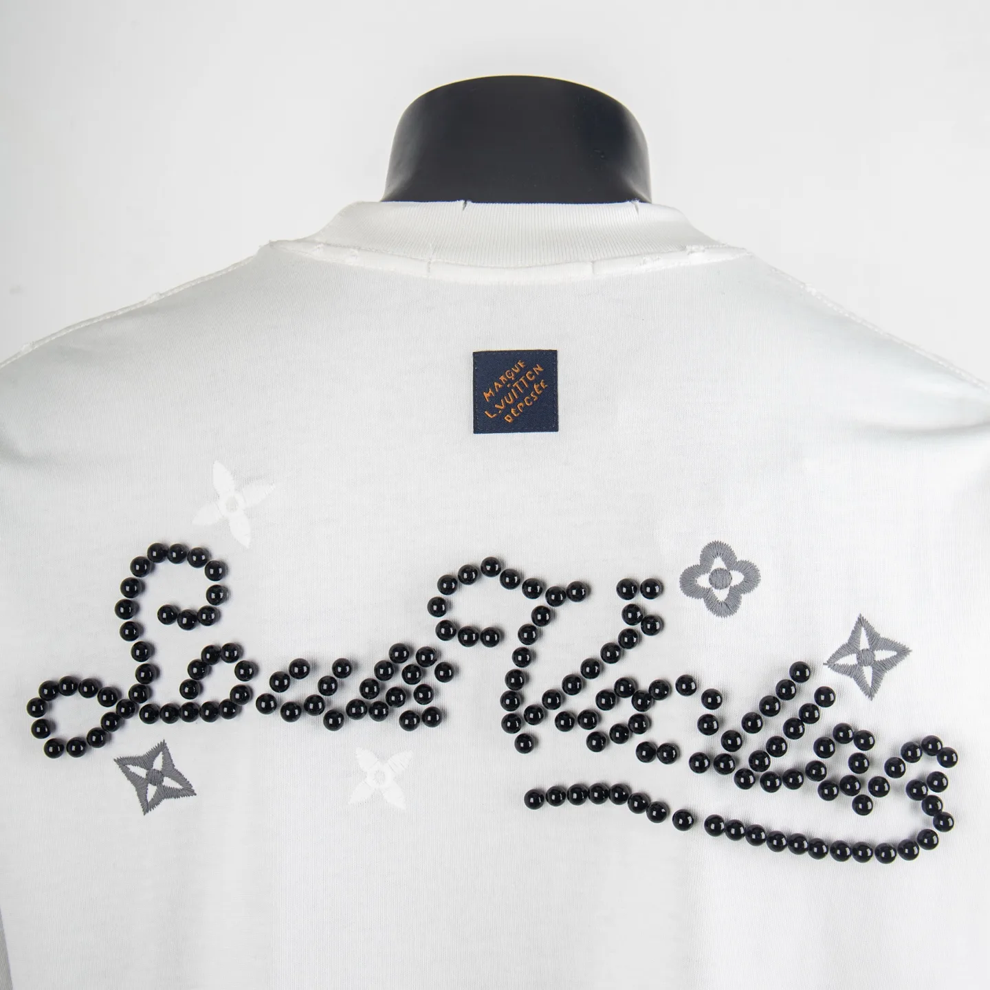 Embellished Logo Cotton T-Shirt D12515446 — view 4