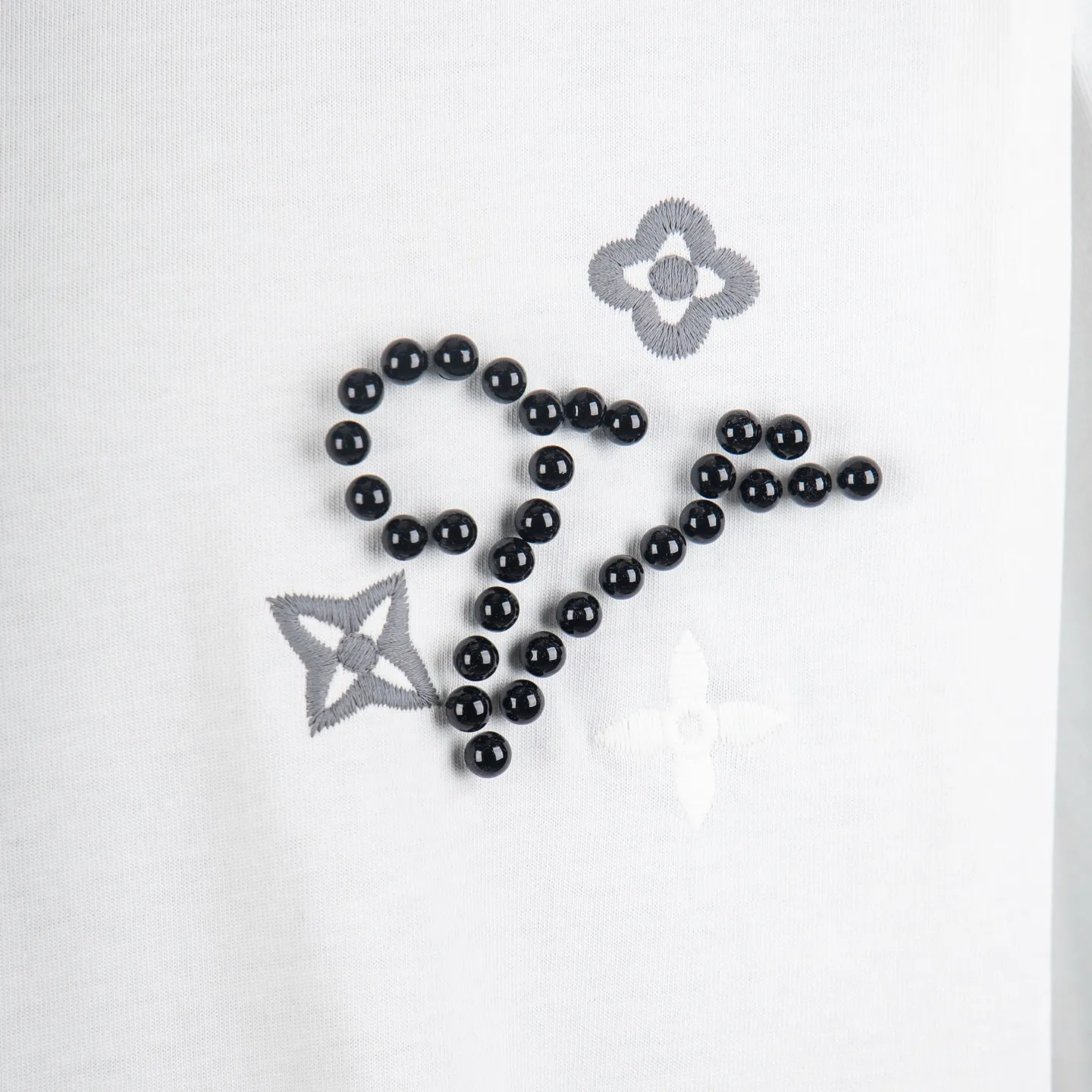 Embellished Logo Cotton T-Shirt D12515446 — view 5