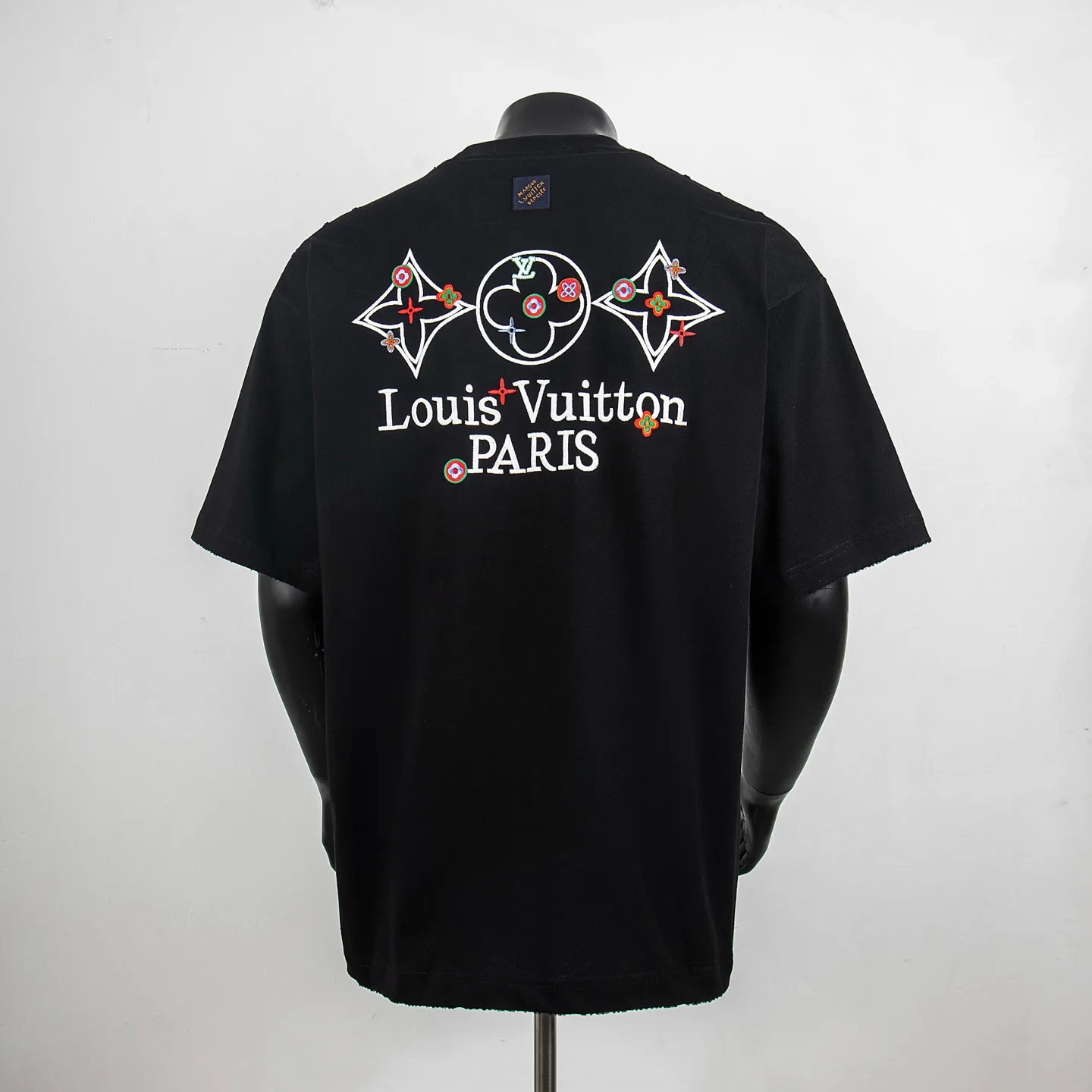 Embroidered Monogram Badge Cotton T-Shirt D12515441 — view 2