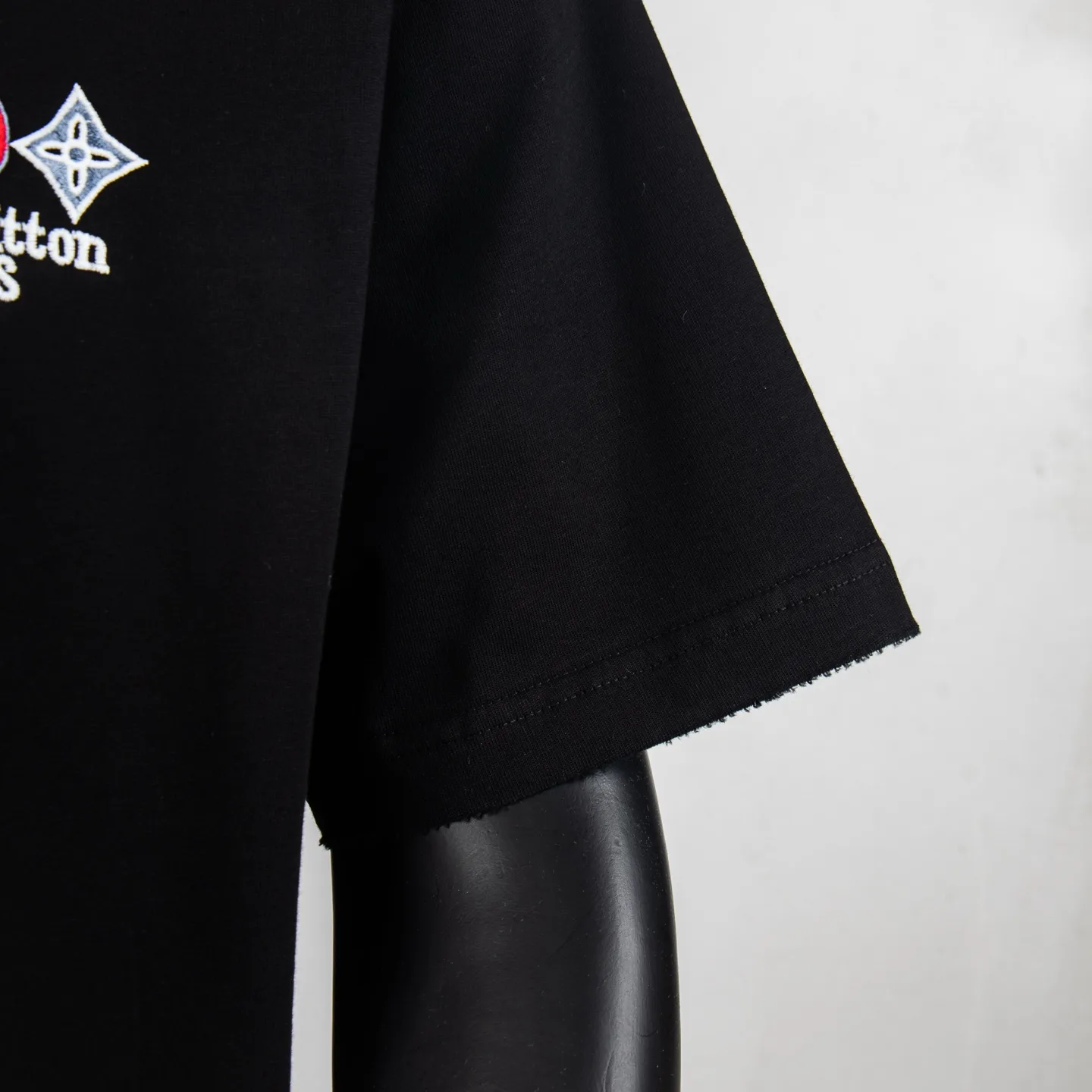 Embroidered Monogram Badge Cotton T-Shirt D12515441 — view 7