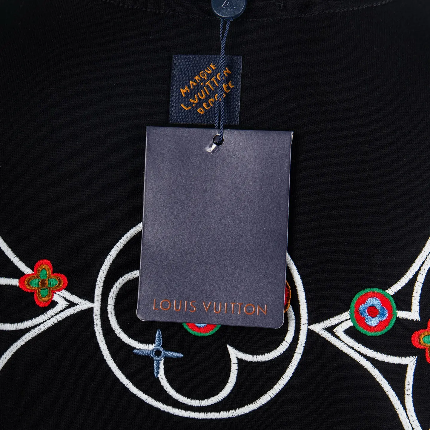 Embroidered Monogram Badge Cotton T-Shirt D12515441 — view 8