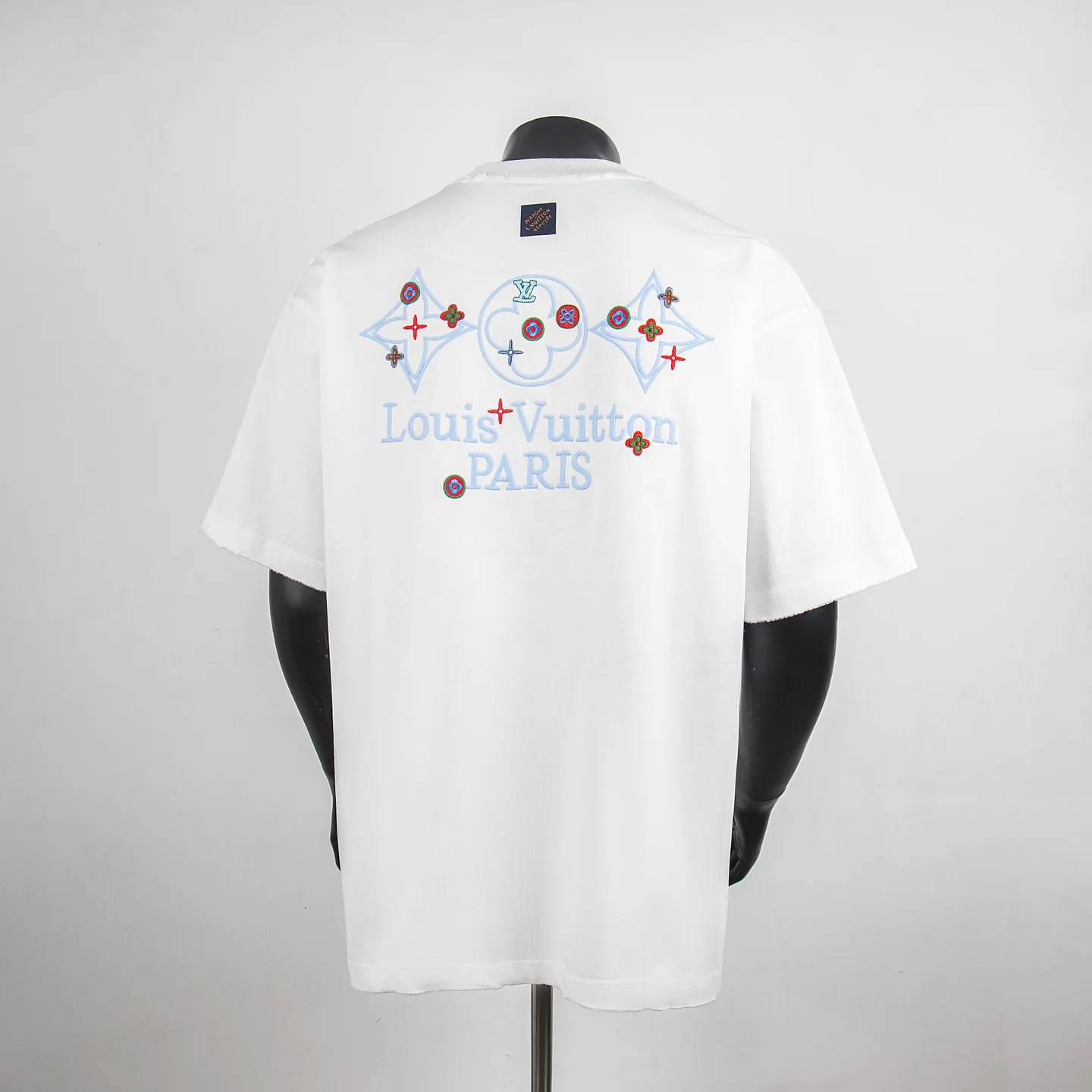 Embroidered Monogram Badge Cotton T-Shirt D12515442 — view 2
