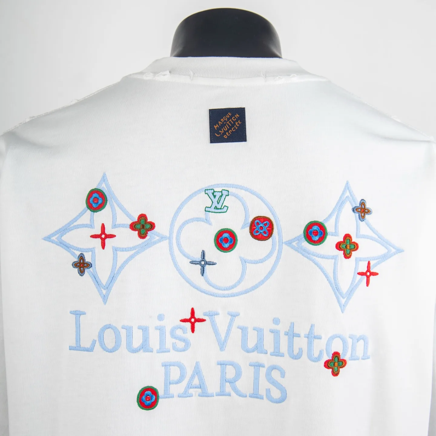 Embroidered Monogram Badge Cotton T-Shirt D12515442 — view 4