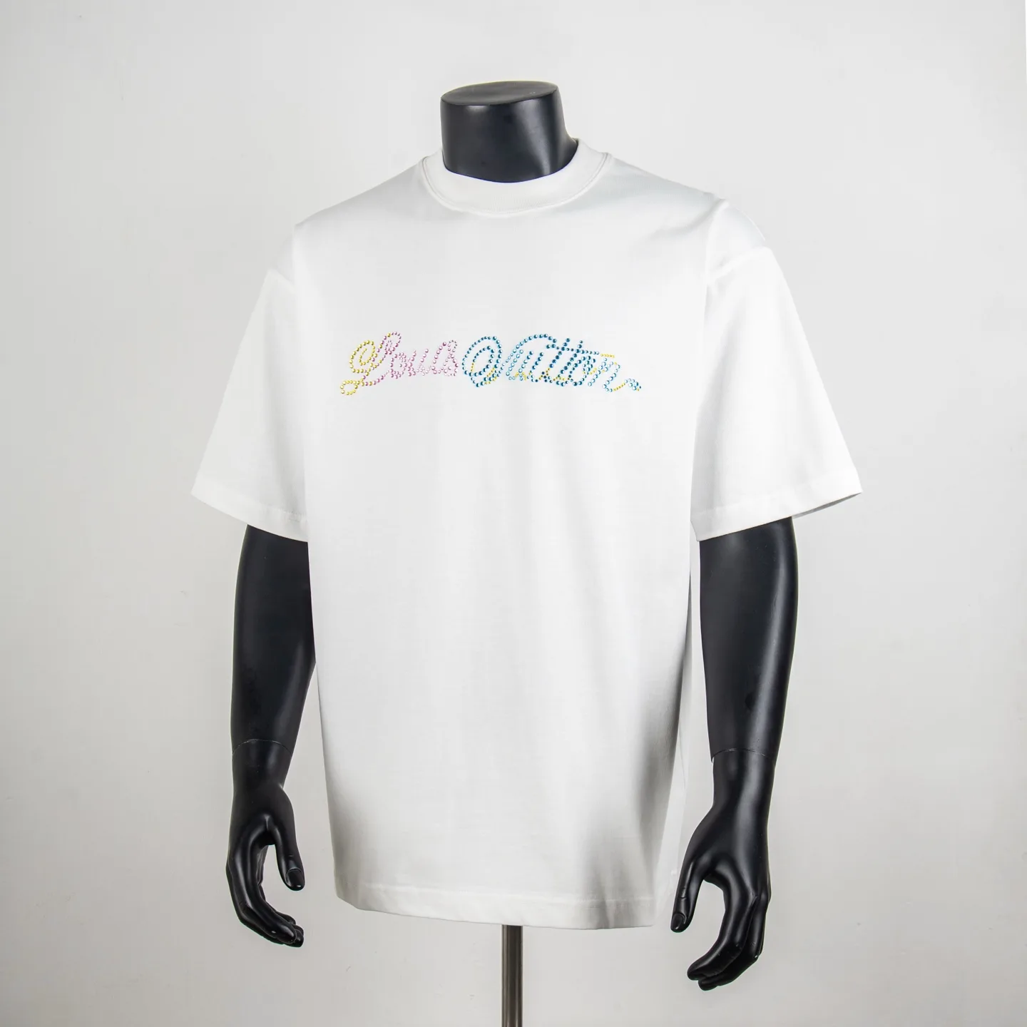 Embellished Logo Cotton T-Shirt D12515435