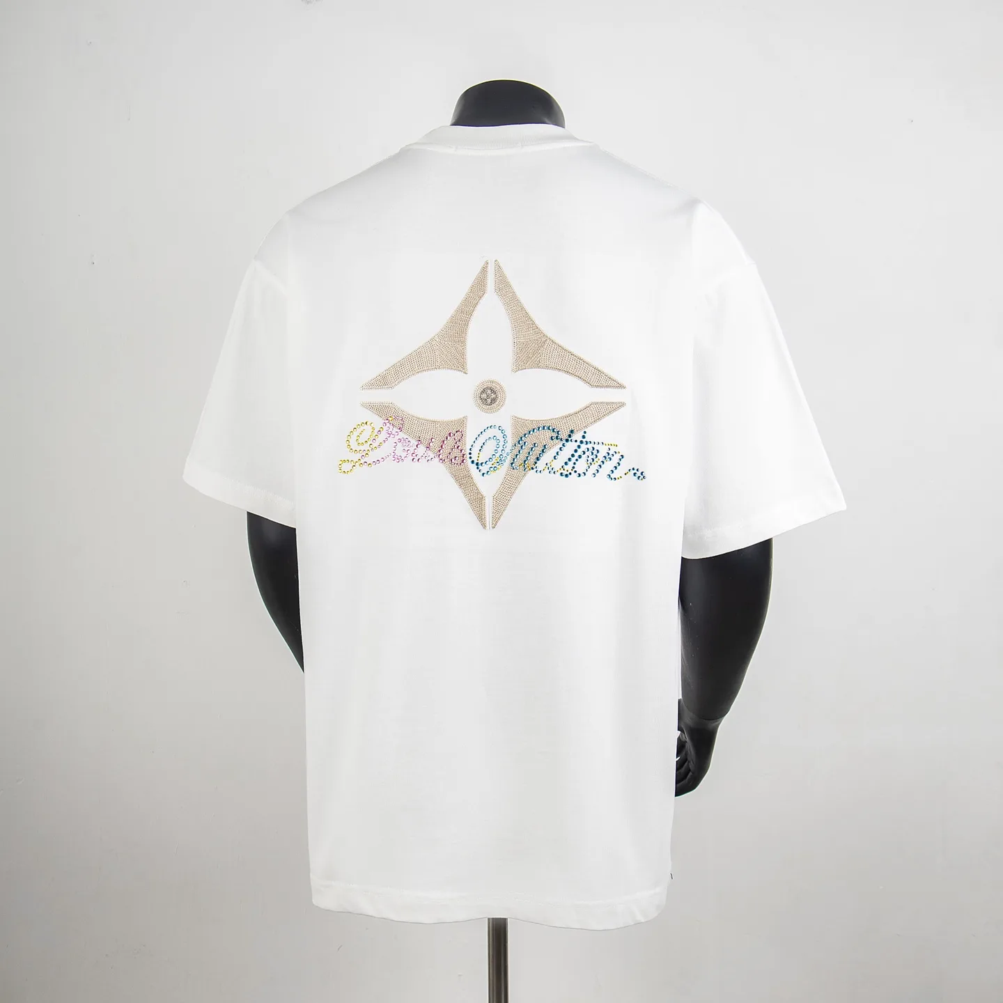 Embellished Logo Cotton T-Shirt D12515435 — view 2