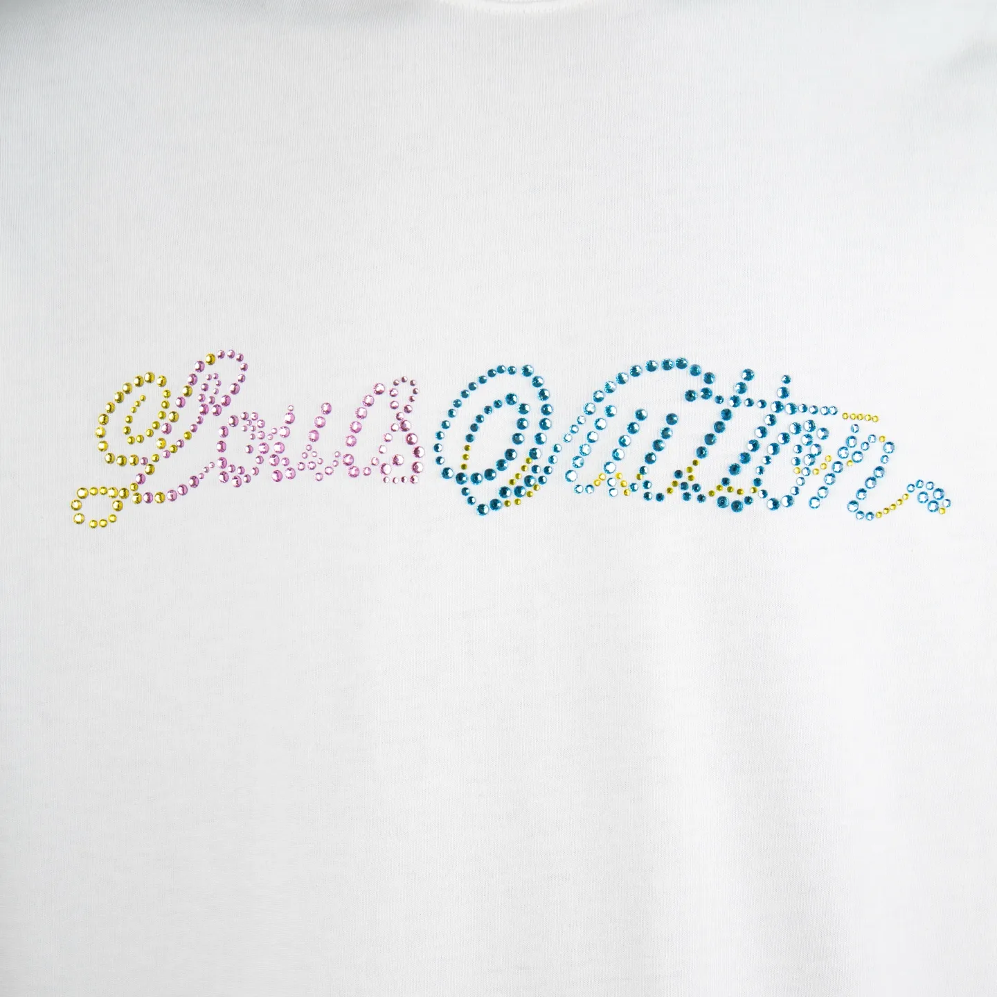 Embellished Logo Cotton T-Shirt D12515435 — view 4