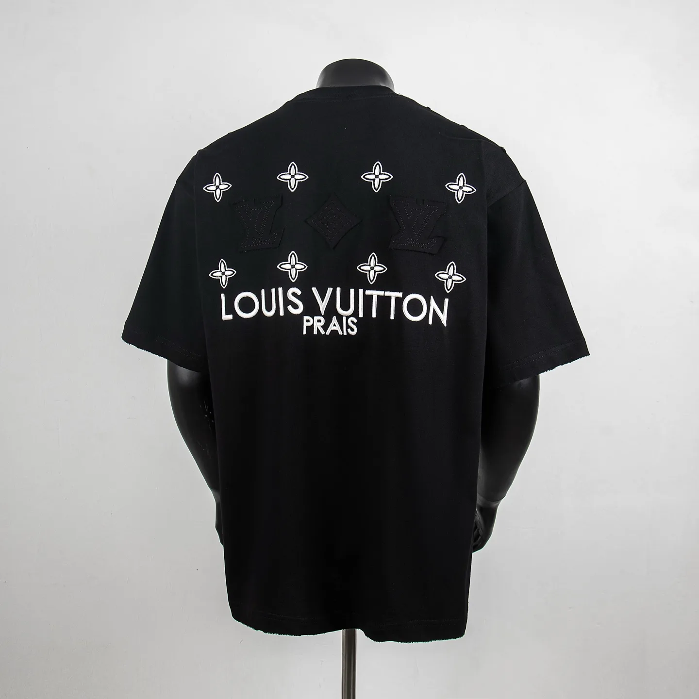 Logo Appliqué Distressed Cotton T-Shirt D12515432 — view 2