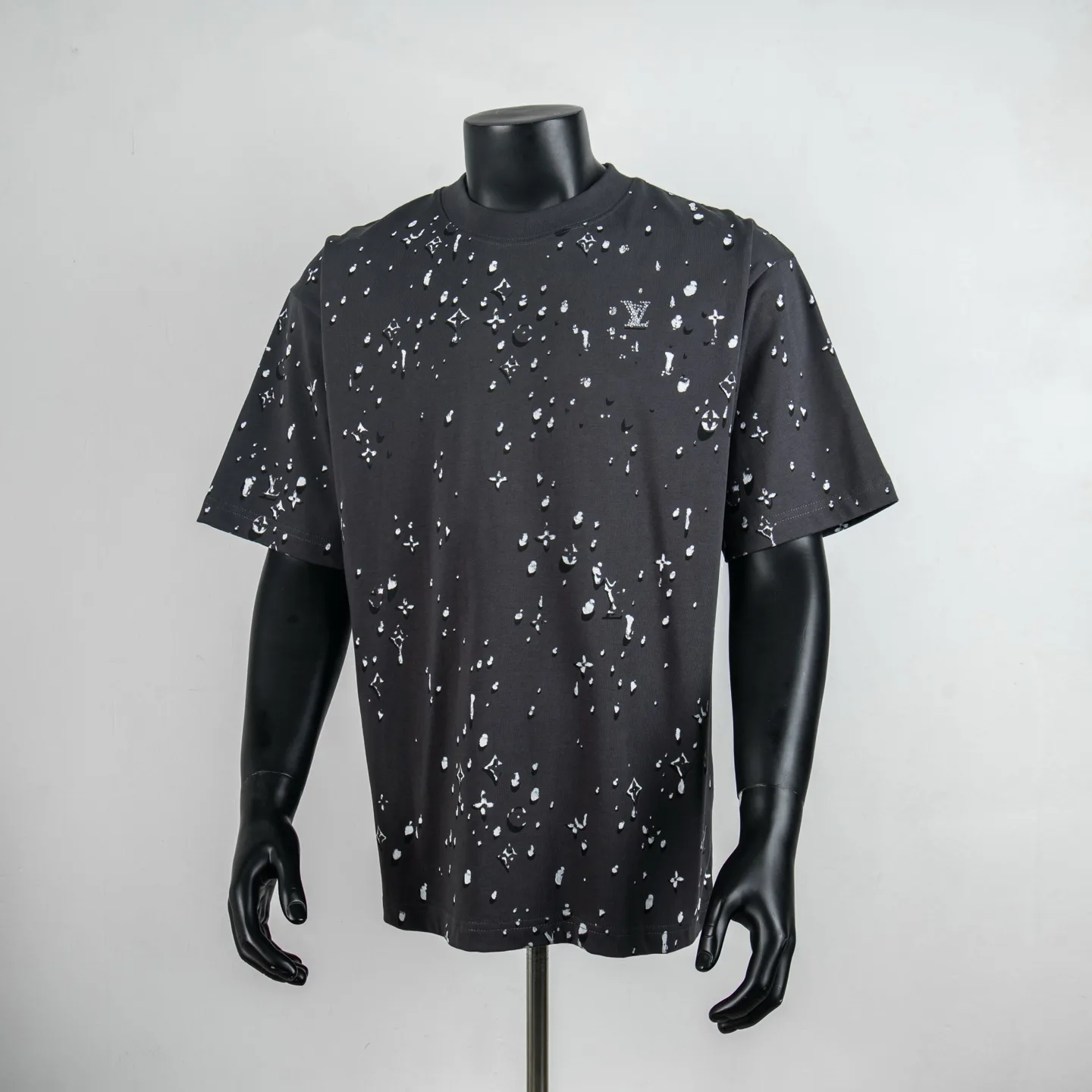 Monogram Raindrop Print Cotton T-Shirt D12515428
