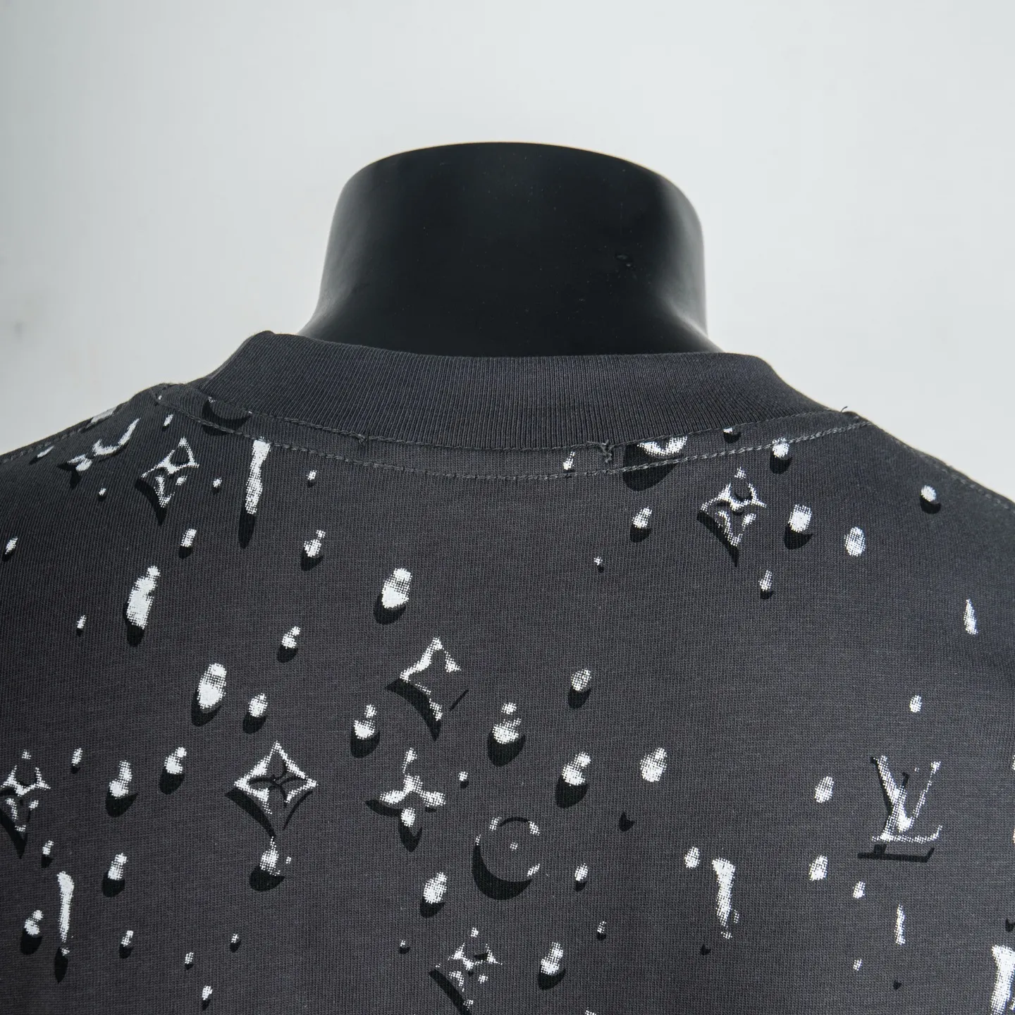 Monogram Raindrop Print Cotton T-Shirt D12515428 — view 4