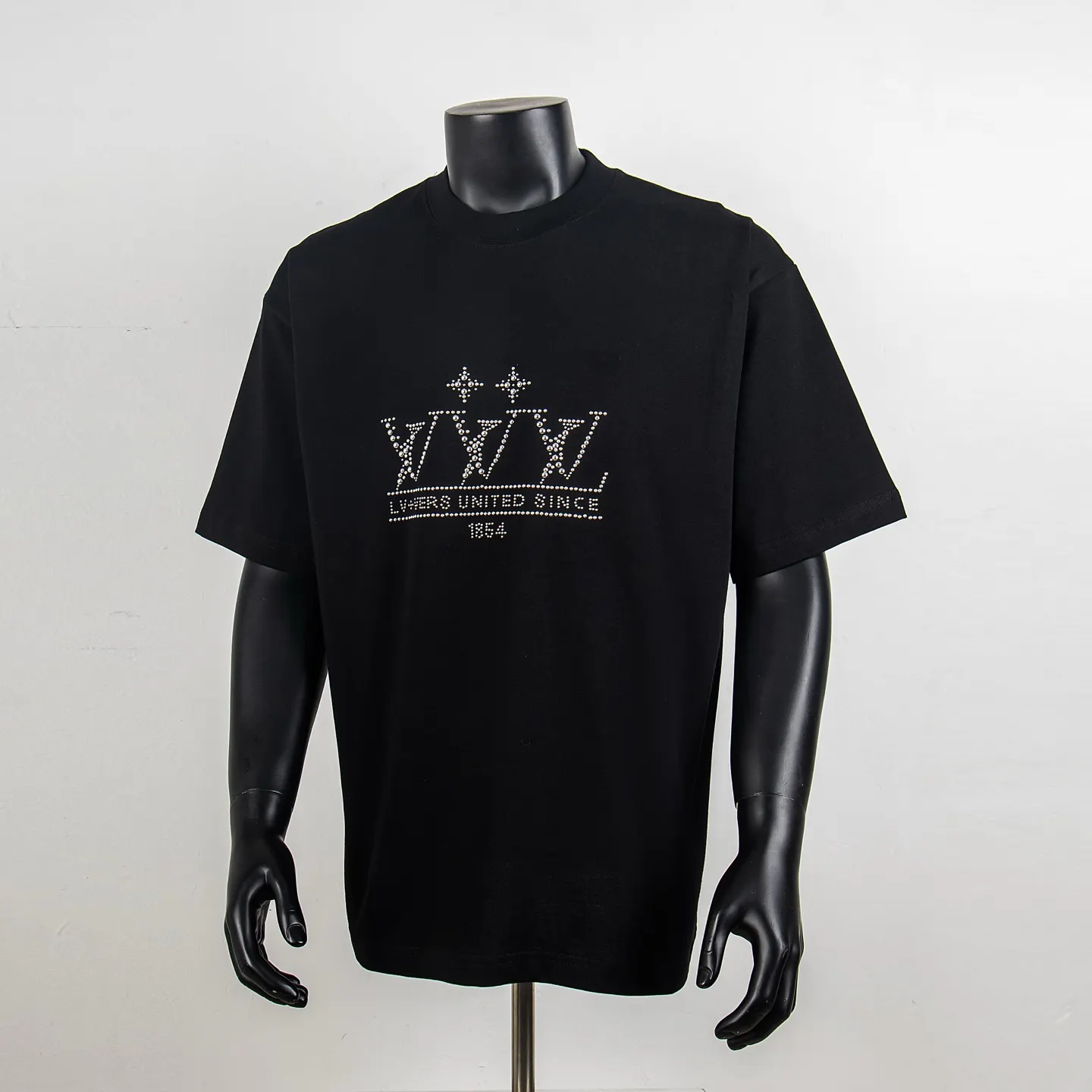 Crystal-Embellished Logo Cotton T-Shirt D11515426