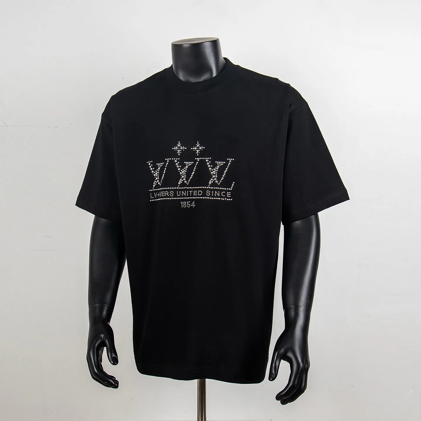 Crystal-Embellished Logo Cotton T-Shirt D11515426