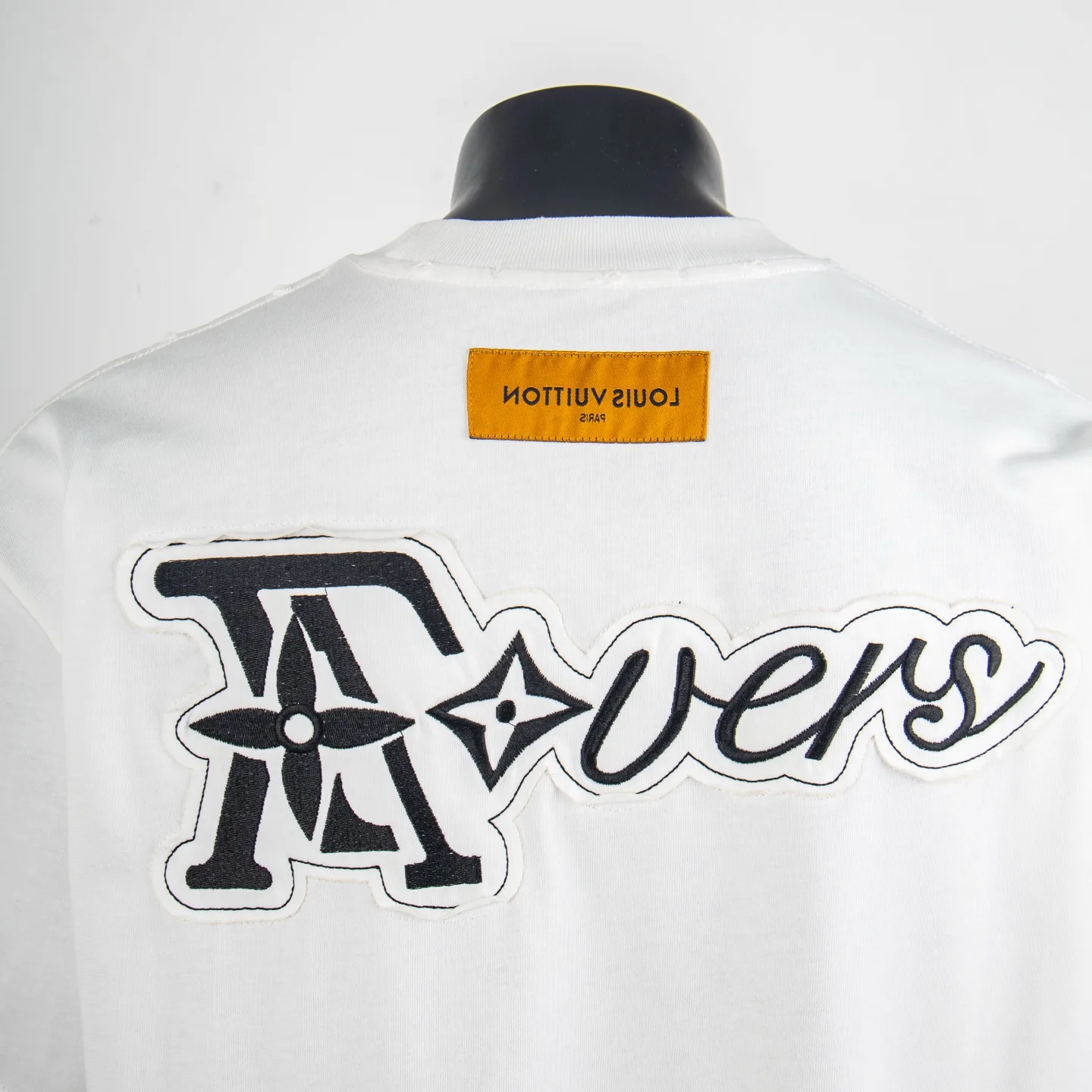 Embroidered Patch Distressed Cotton T-Shirt D12515425 — view 5