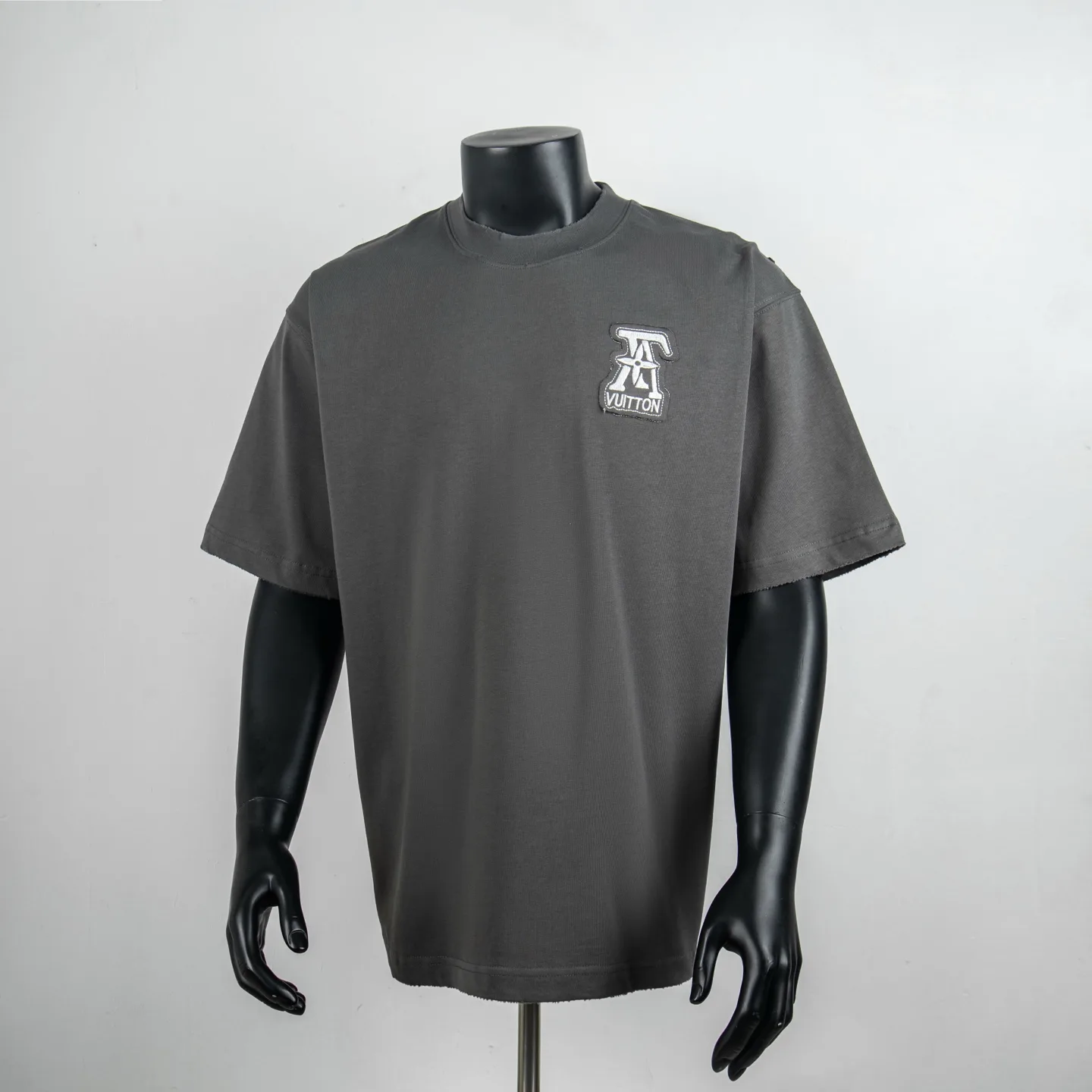 Embroidered Distressed Cotton T-Shirt D12515424