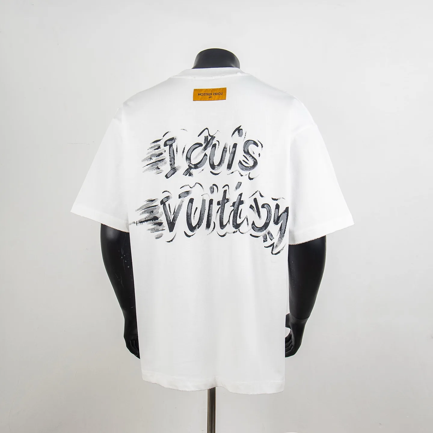 Hand-Painted Logo Cotton T-Shirt D12515417 — view 2