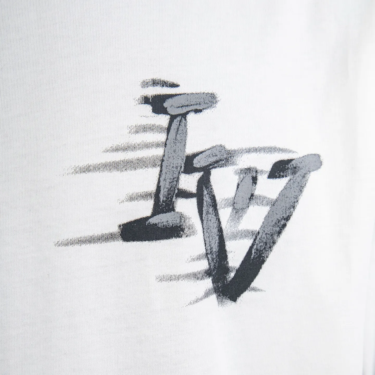 Hand-Painted Logo Cotton T-Shirt D12515417 — view 5