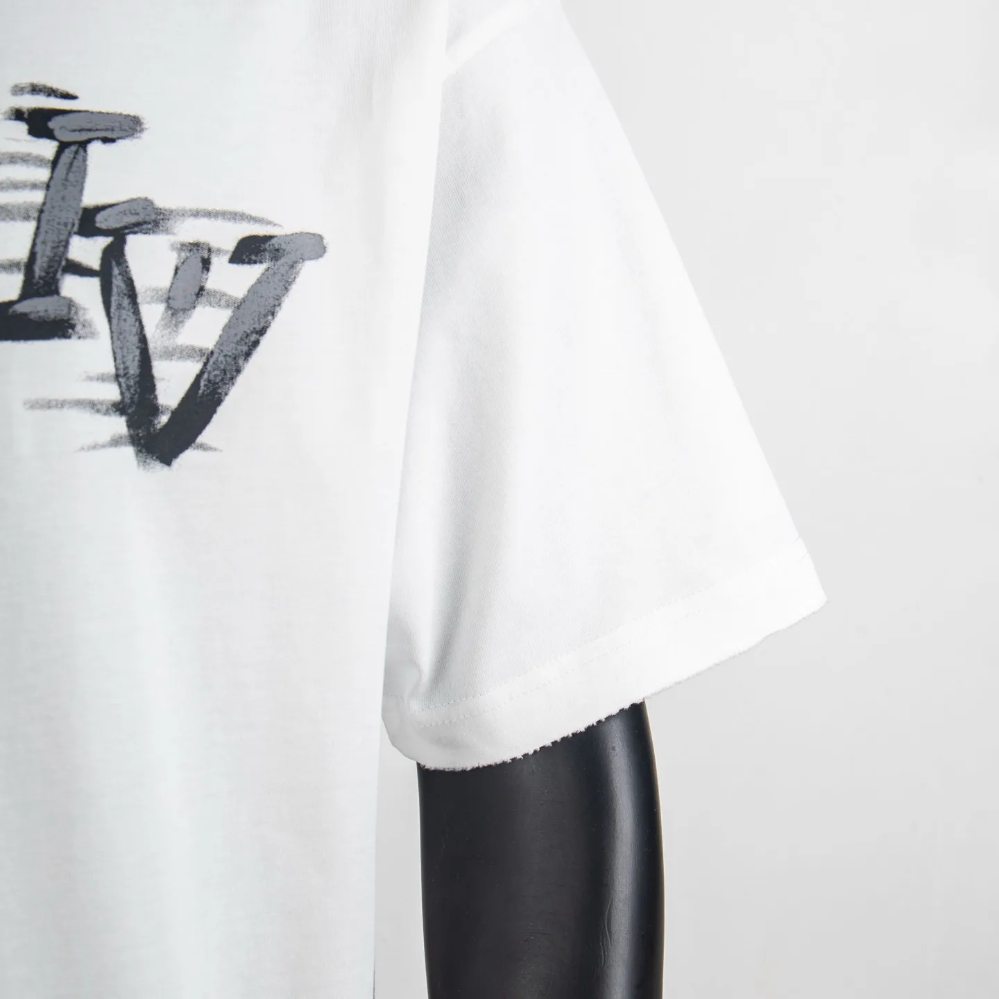 Hand-Painted Logo Cotton T-Shirt D12515417 — view 7