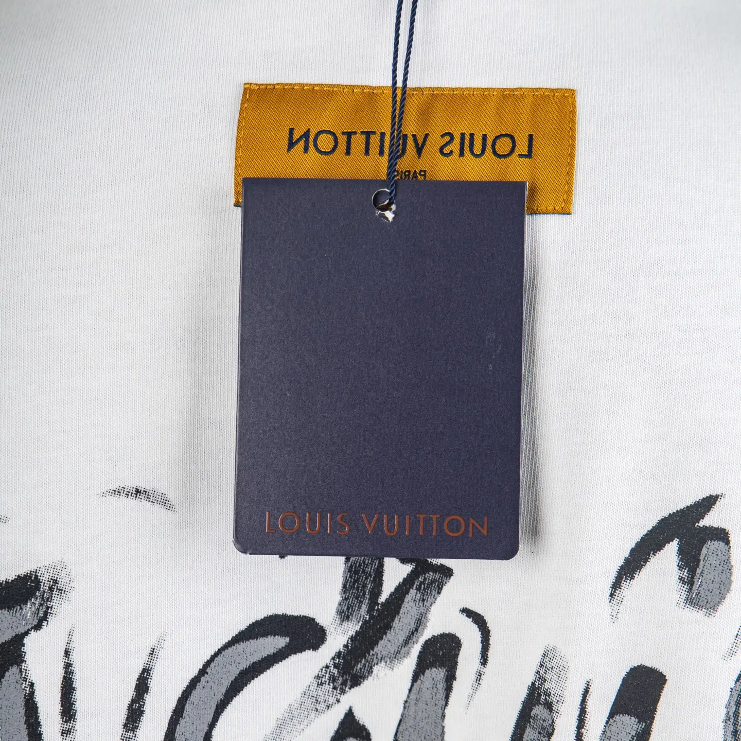 Hand-Painted Logo Cotton T-Shirt D12515417 — view 8
